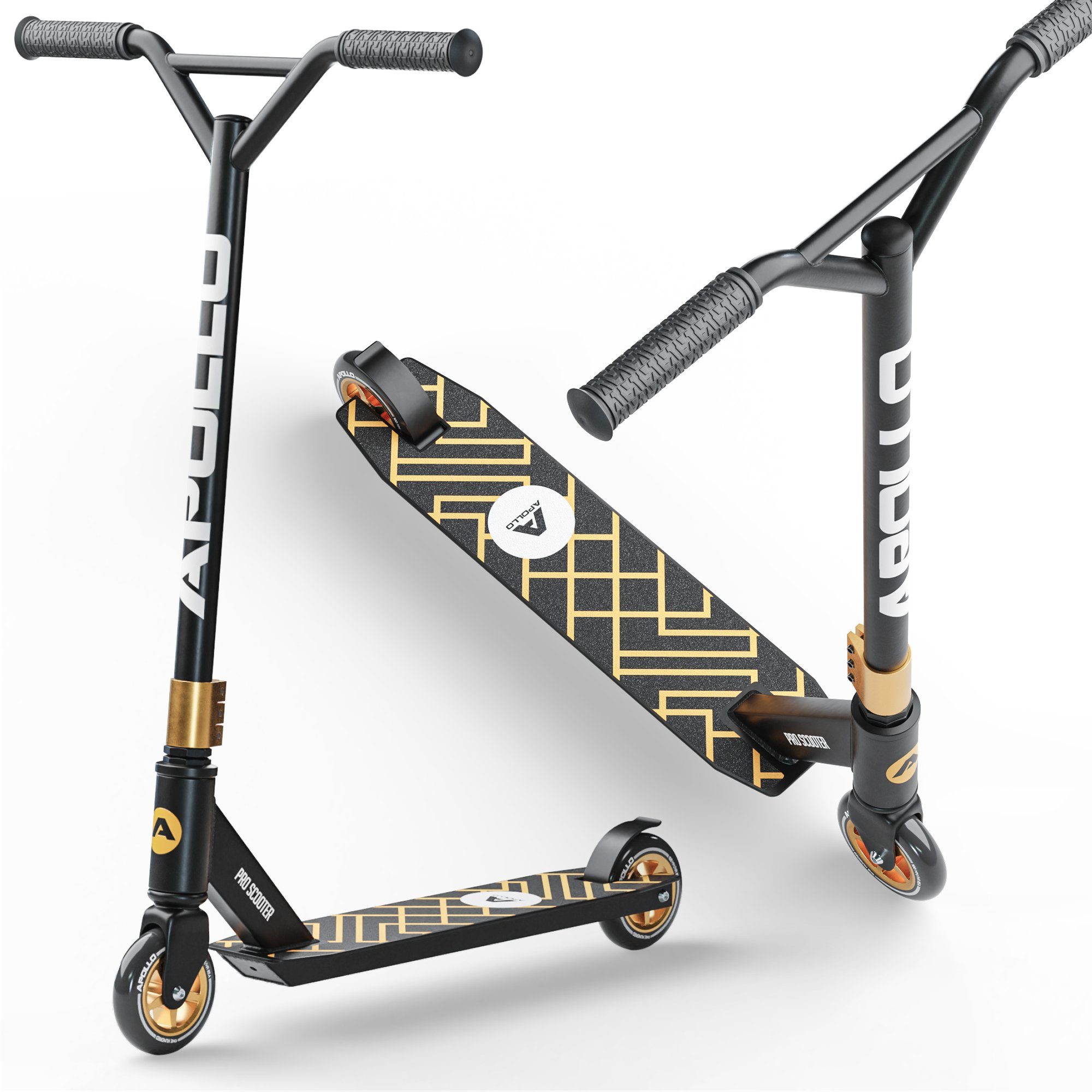 Apollo Stuntscooter Kinder Freestyle Kickscooter Genius Pro, Kinderroller Trick Roller Kinder und Erwachsene