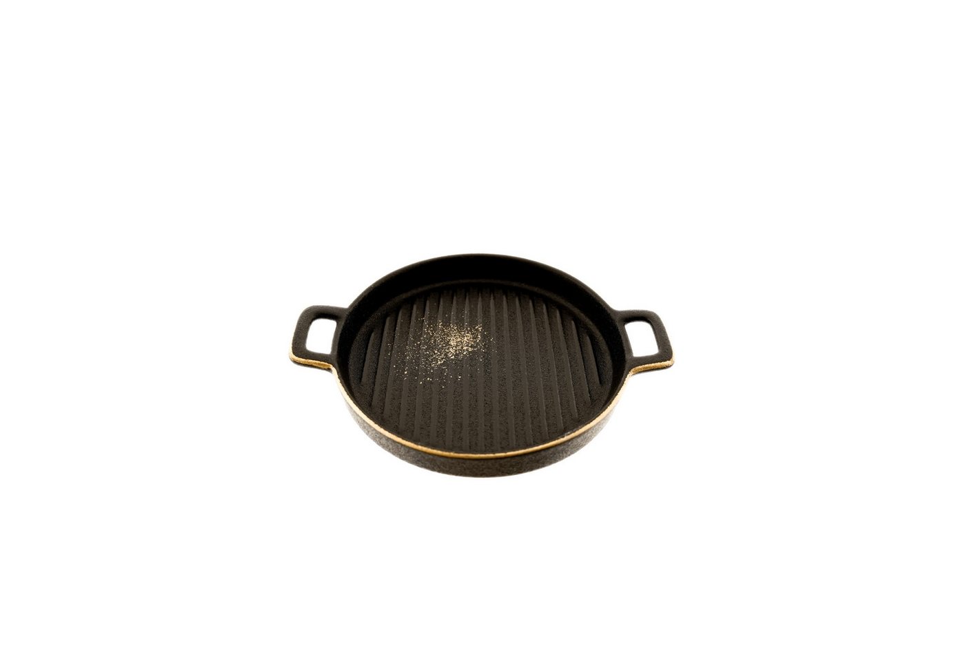 ZELLERFELD Servierteller mit Goldrand & praktischen Griffen - ø16 x 3 cm, rund, (1-tlg), Porzellan, Steinguss