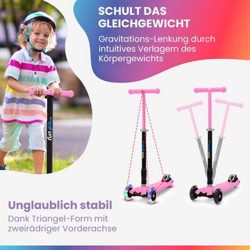 fun pro Cityroller fun pro TWO, Kick Scooter Roller Kinder - Stunt Tretroller Kinder klappbar