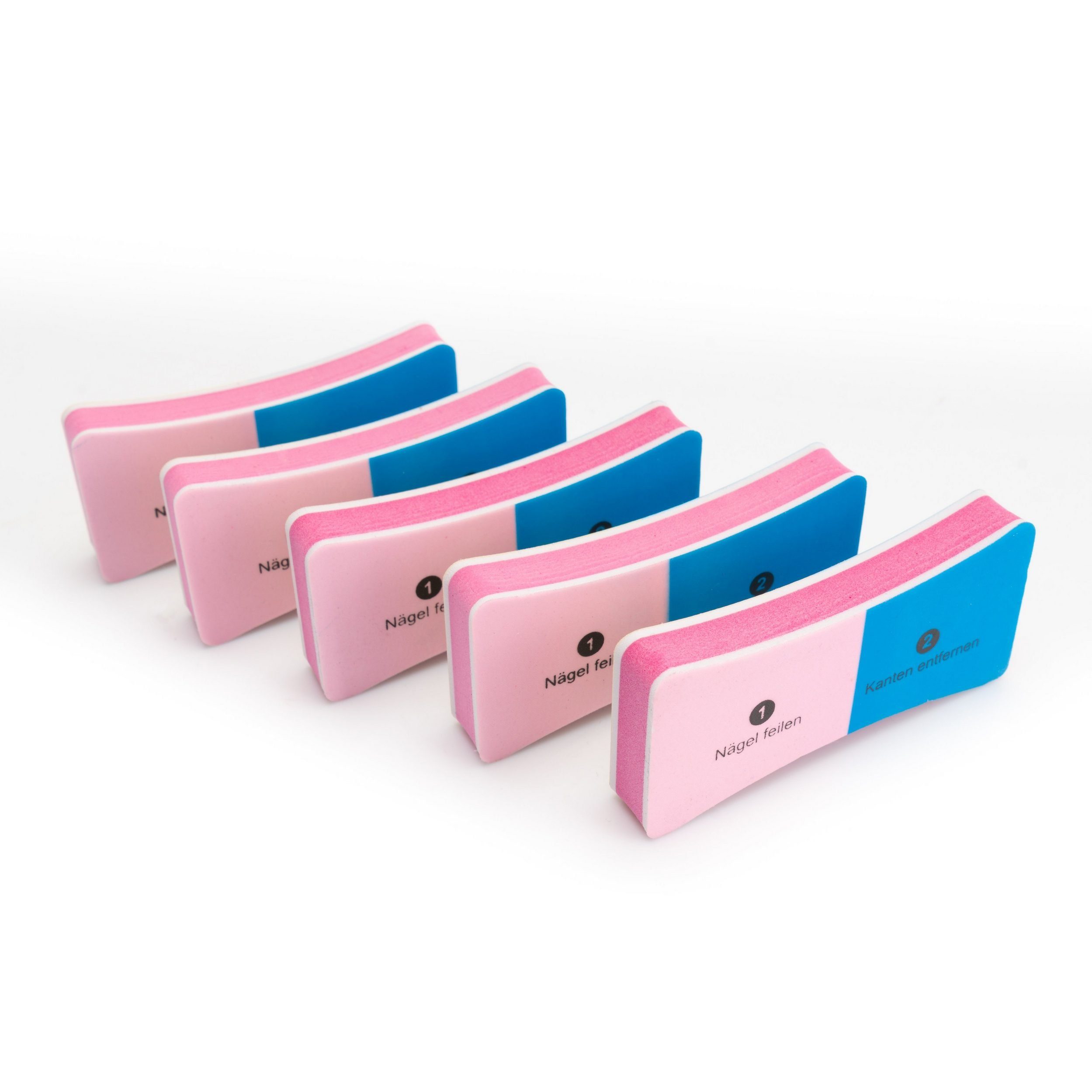 K-Pro Polierblock Nail Buffer Nagelfeilen Block Feilen Polierblock, Set, 5-tlg., 5er, Schleifblock, Polierer, Acrylnägel