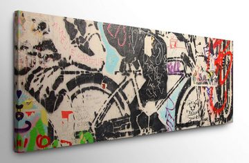 möbel-direkt.de Leinwandbild Bilder XXL Graffitistyle Wandbild auf Leinwand