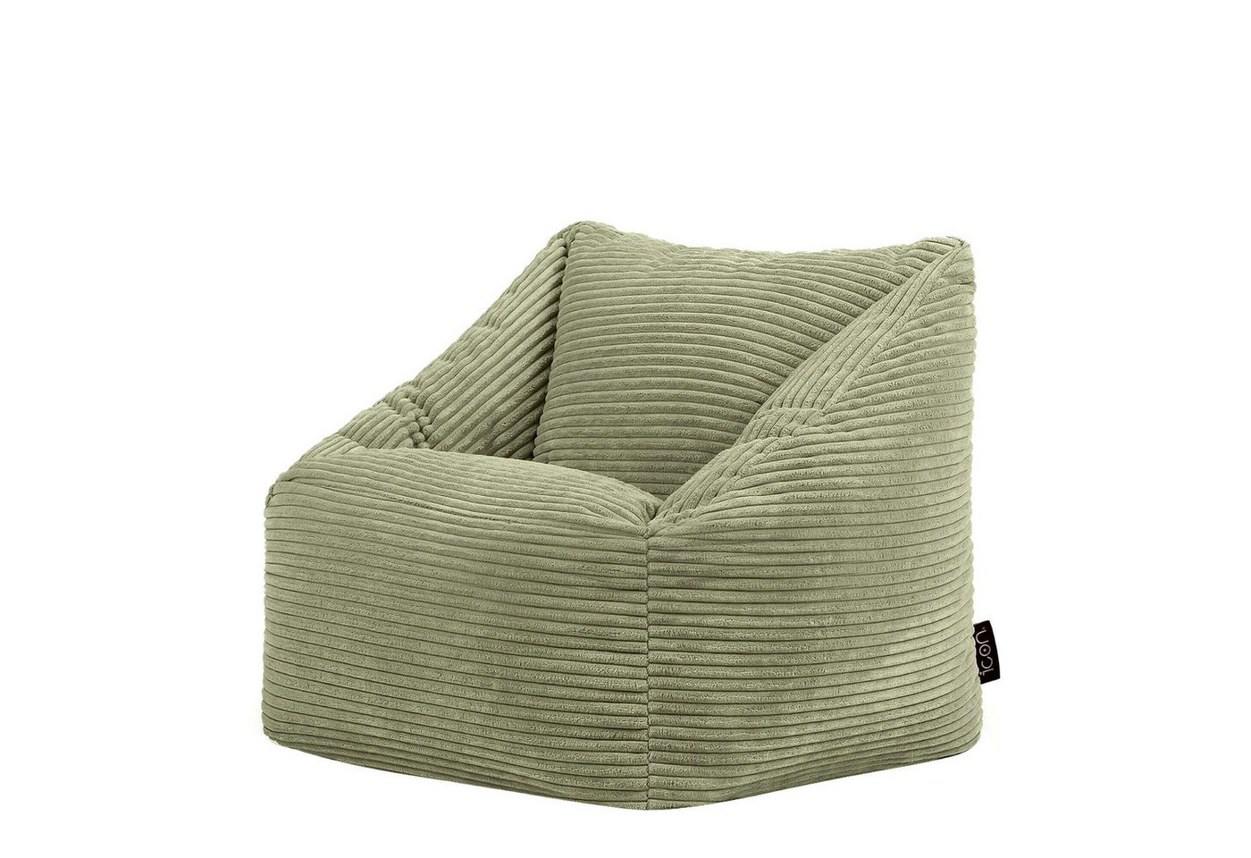 icon Sitzsack Kinder aus Cord Flauschig „Natalia“, 55x44cm, Made in Germany, für Kinderzimmer
