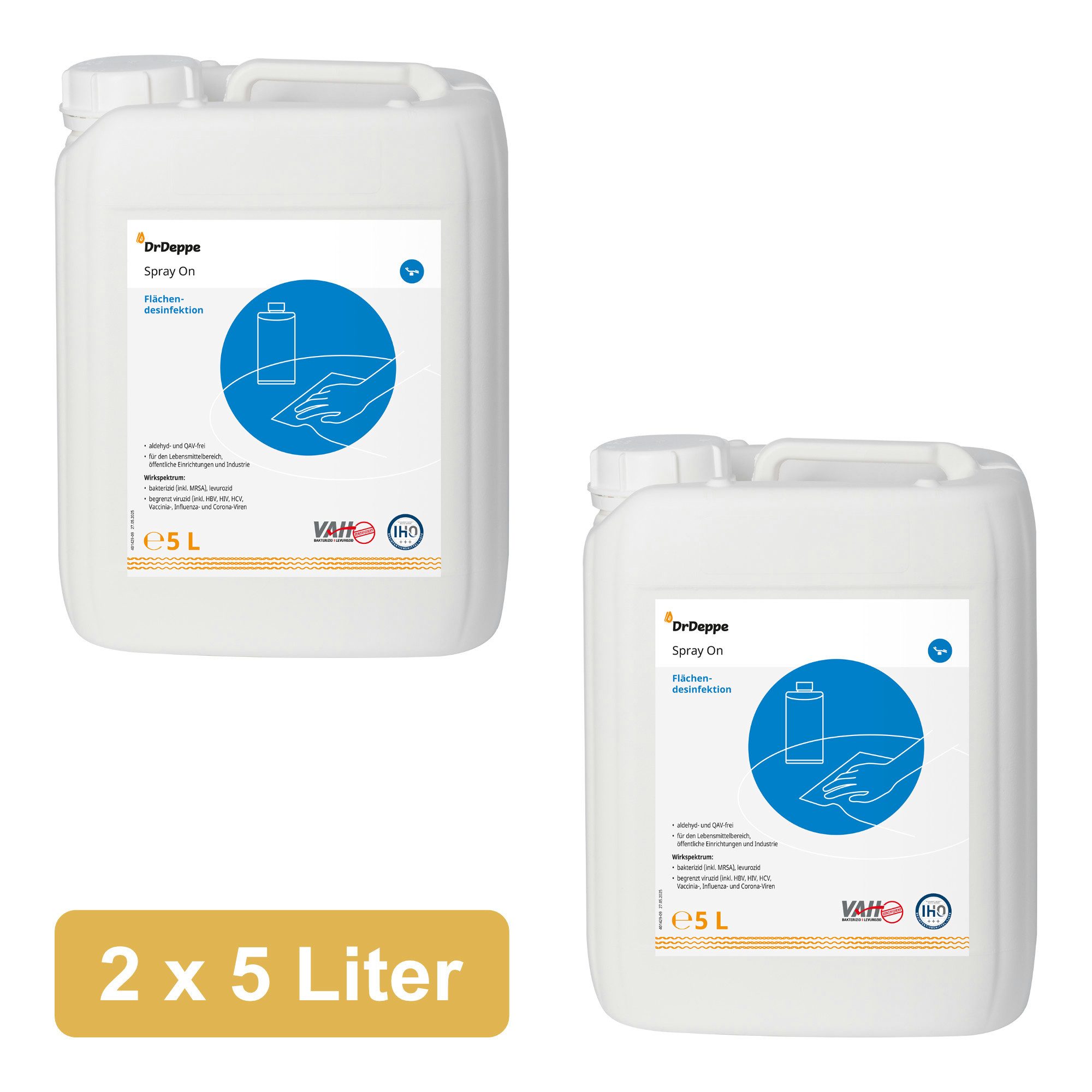 Dr.Deppe Spray On - alkoholhaltiges Flächendesinfektionsmittel Oberflächen-Desinfektionsmittel
