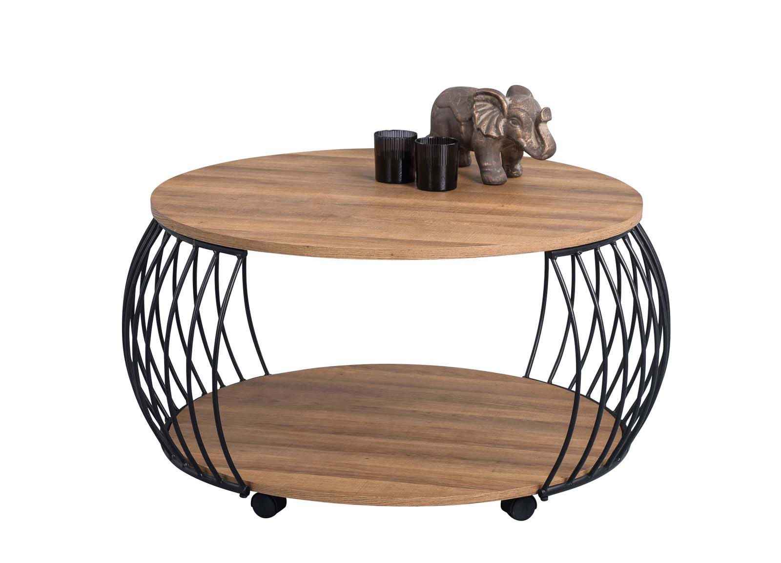 möbelando Couchtisch Frechen, 80 x 47 x 80 cm (B/H/T)