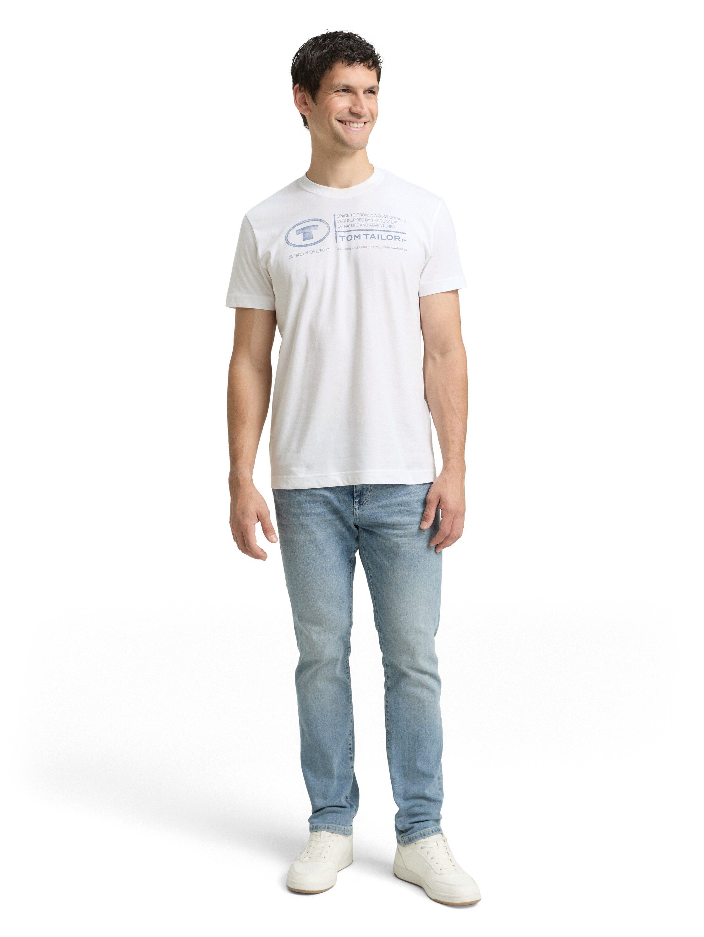 TOM TAILOR Print-Shirt Tom Tailor Herren T-Shirt Frontprint