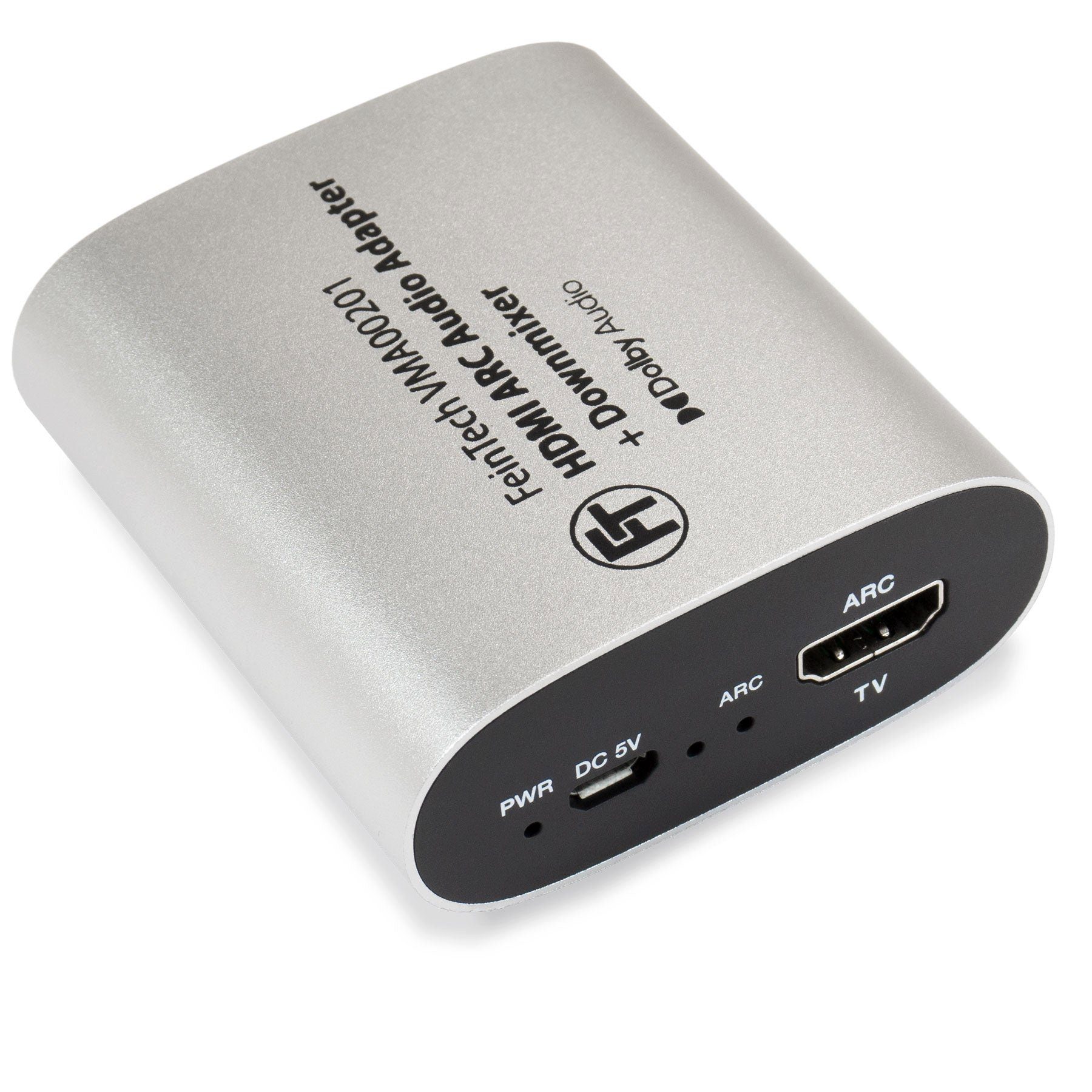 FeinTech VMA00201 HDMI ARC TV Audio-Adapter zu HDMI, 3,5-mm-Klinke, Ton für Kopfhörer und Soundbar zugleich