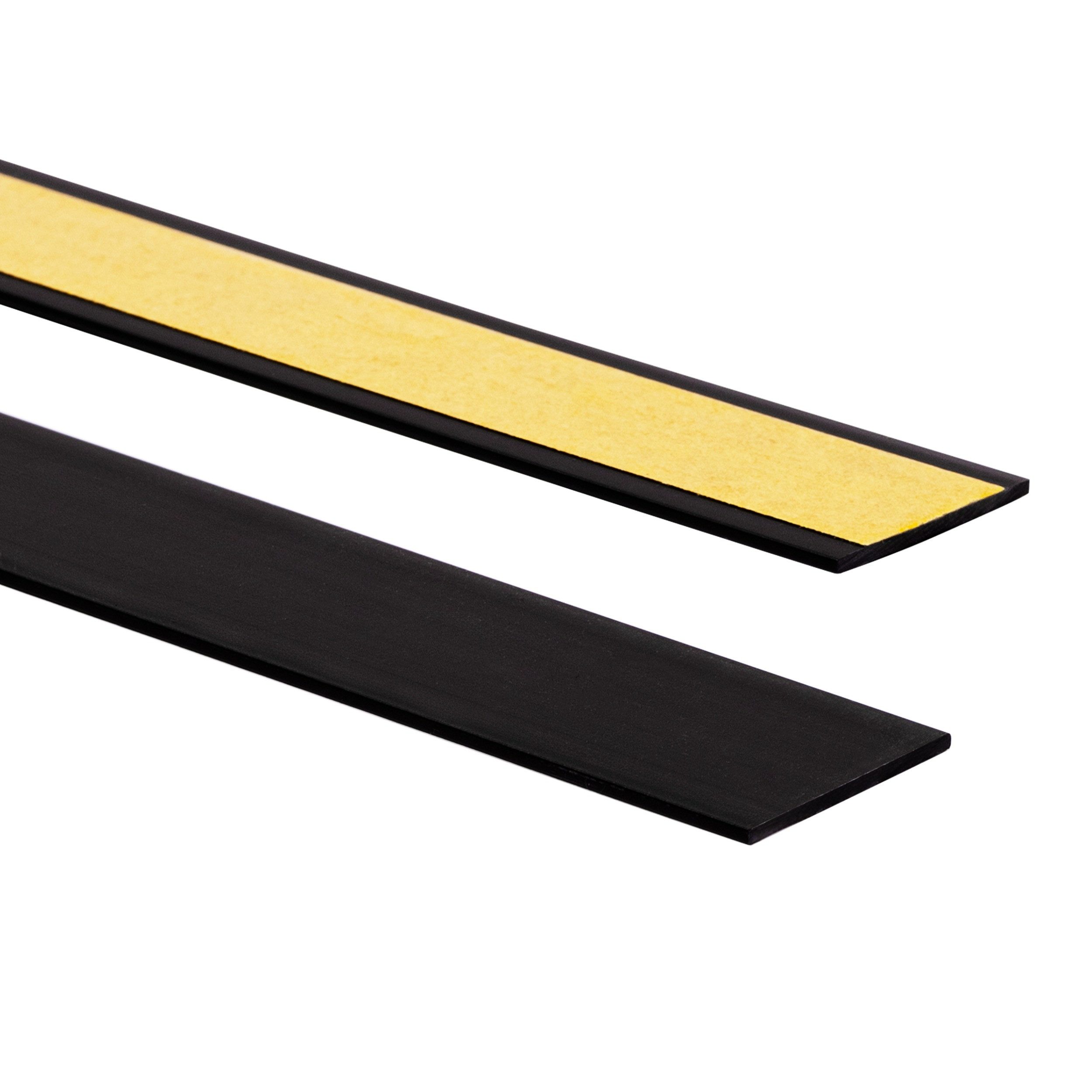 Quest Zierleiste Flachleiste selbstklebend 20 mm, 10-m-Rolle, Selbstklebend, Kunststoff (PVC), 1-St., selbstklebend, 20 mm breit, 10 m Rolle