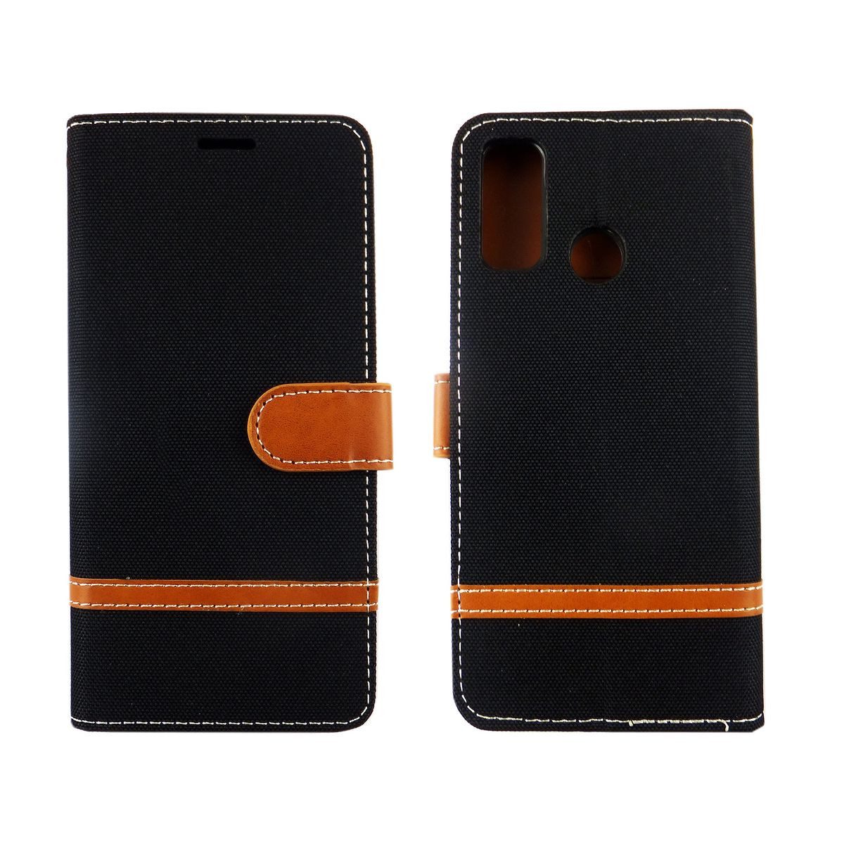 König Design Handyhülle Huawei P smart 2020, Huawei P smart 2020 Handyhülle Bookcover Schwarz
