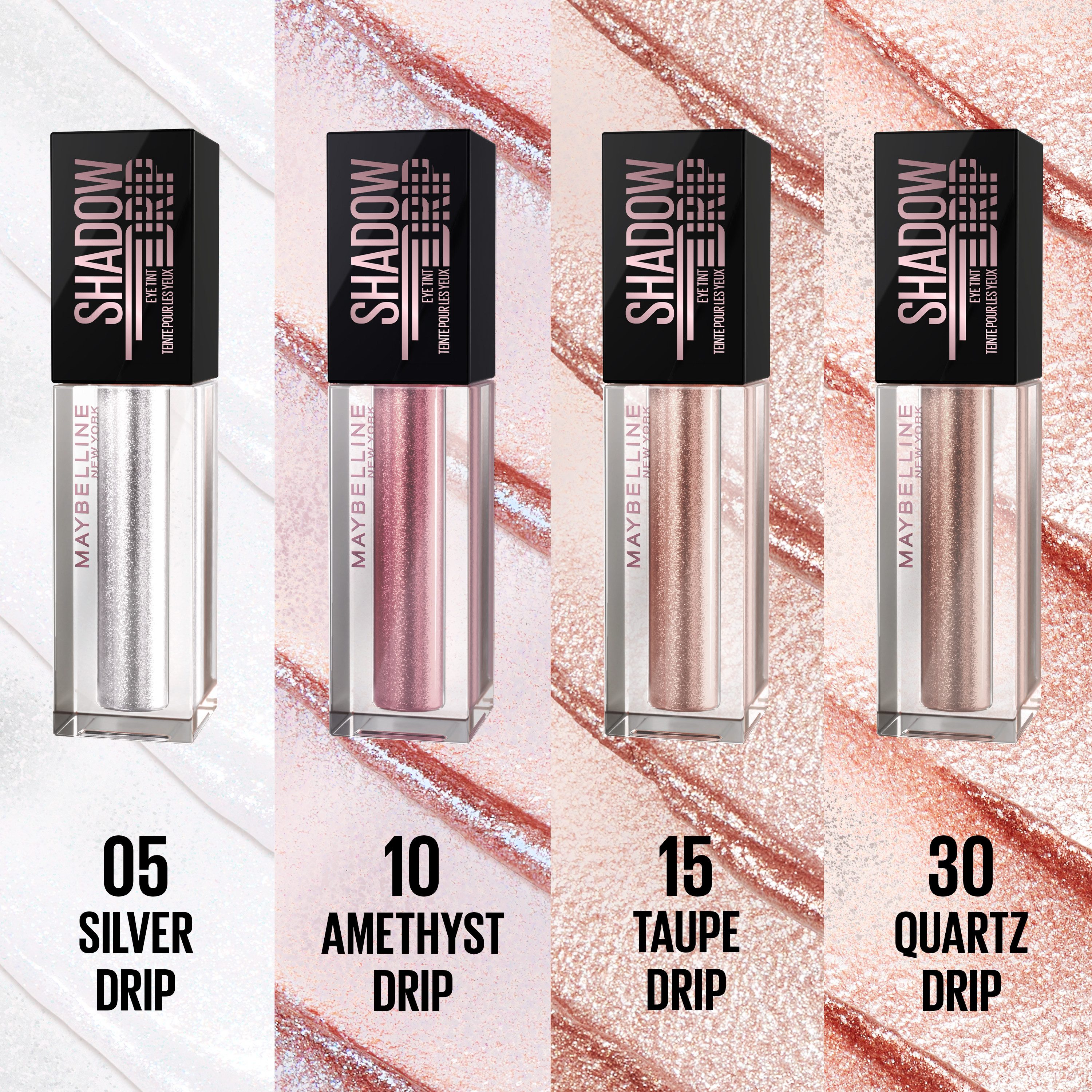 MAYBELLINE NEW YORK Lidschatten CHROMA LIQUID EYESHODOW, flüssiger Lidschatten, mit Chrom-Finish, bis zu 16 Stunden Halt