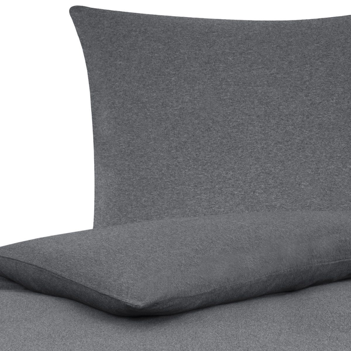 TRAUMSCHLAF Bettwäsche Jersey Melange, Jersey, 2 teilig, schlichte bügelfre günstig online kaufen