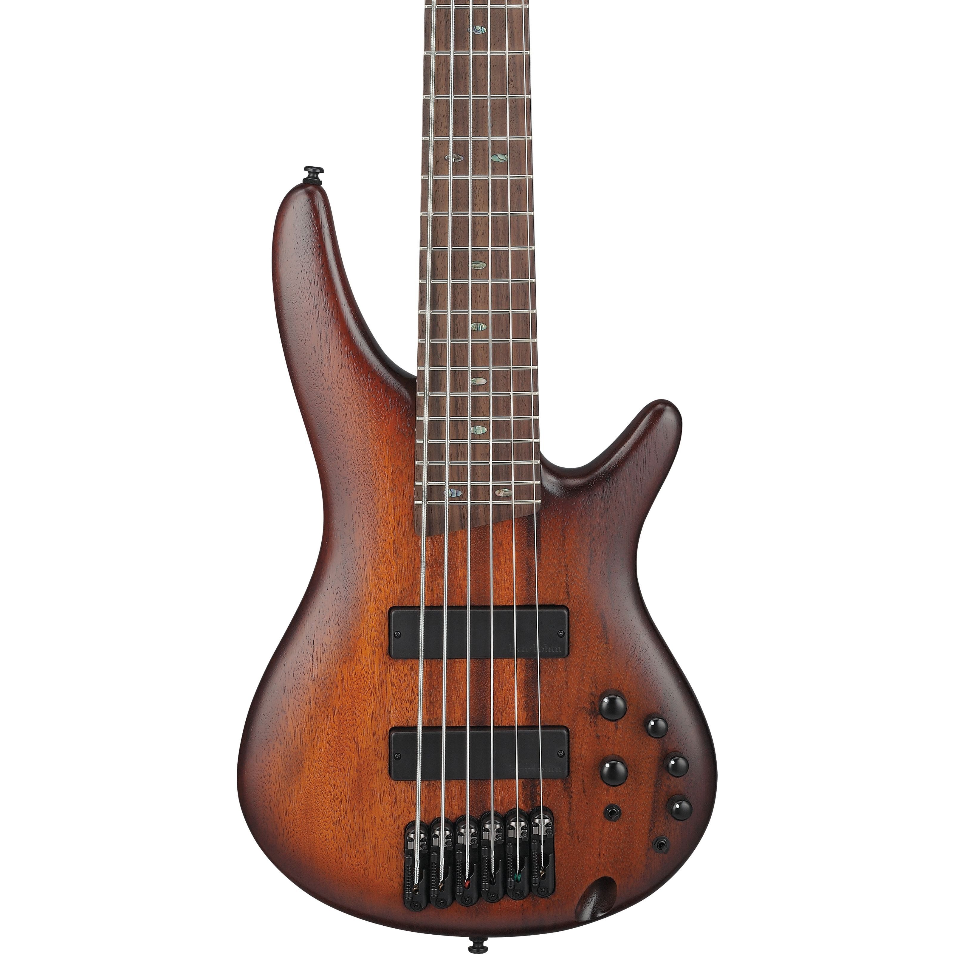 Ibanez E-Bass, Standard SR506A-MHL Mahogany Brown Burst Low Gloss - E-Bass