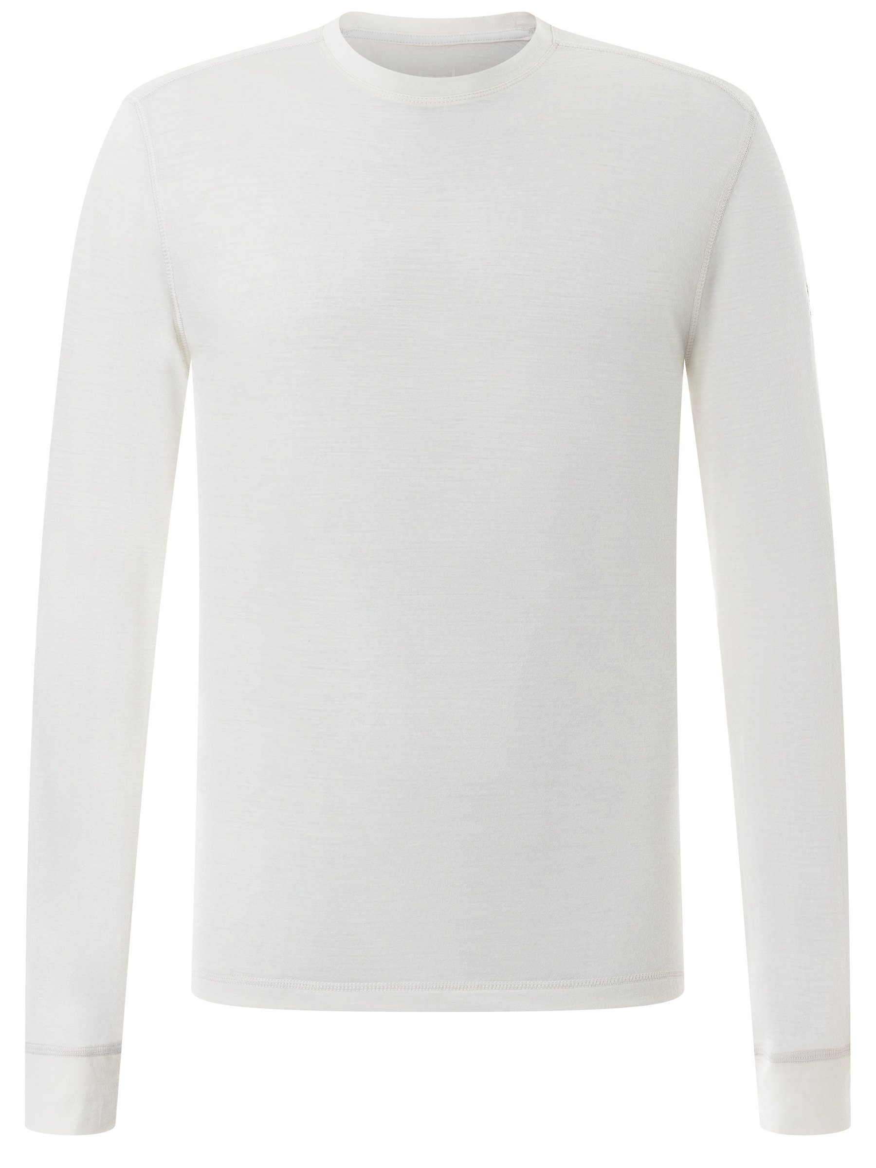 Merino M White Merino-Materialmix Longsleeve LS Langarmshirt TUNDRA175 funktioneller SUPER.NATURAL Fresh