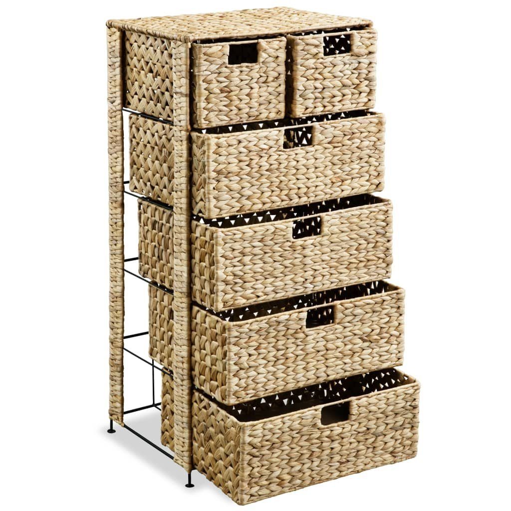 Fächerschrank Körben x (1-St) Lagereinheit Wasserhyazinthe 47 vidaXL 6 x mit 37 cm 100