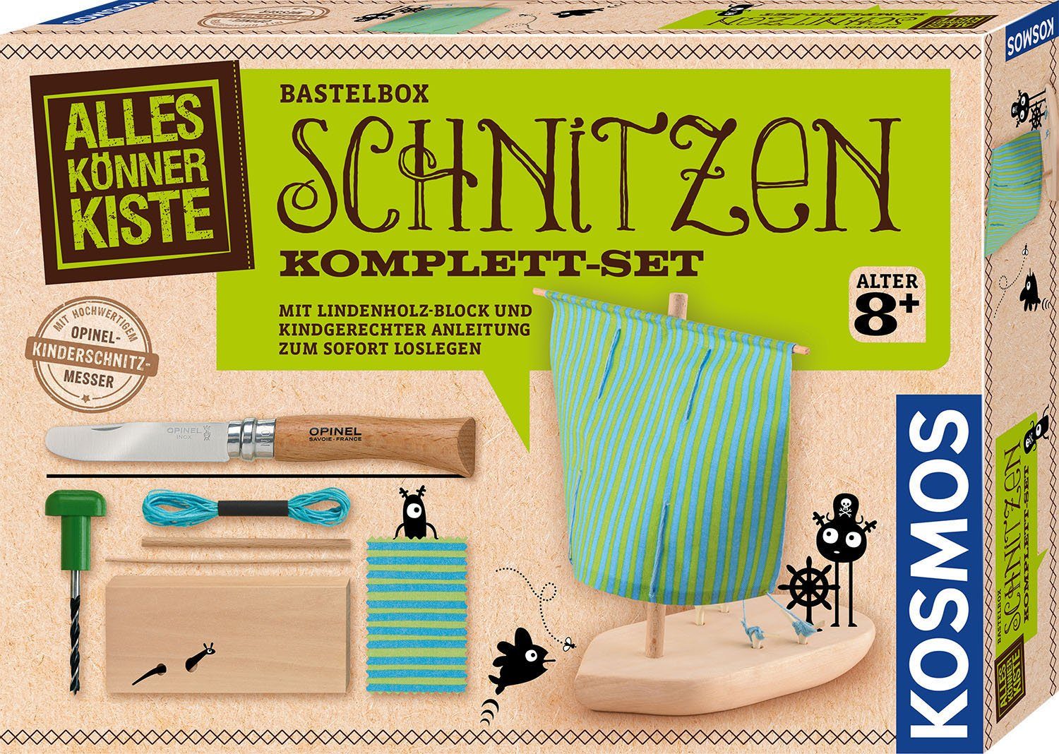 Kosmos Kreativset AllesKönnerKiste Schnitzen, Made in Germany