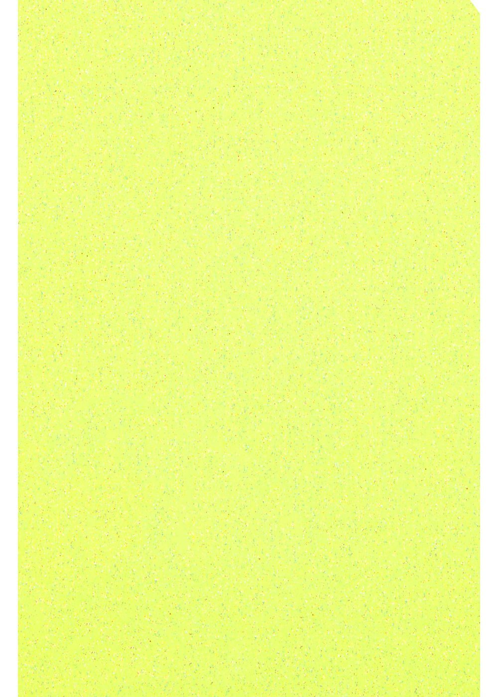 Hilltop Transparentpapier Glitzer Transferfolie/Textilfolie zum Aufbügeln, perfekt zum Plottern Neon Yellow