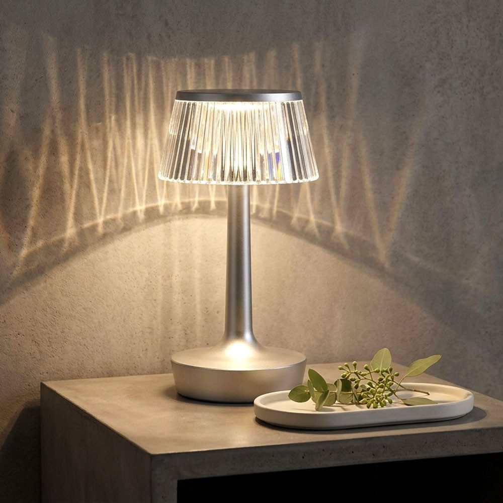 GLOBO LIGHTING LED Tischleuchte, LED-Leuchtmittel fest verbaut, Kaltweiß, Warmweiß, Neutralweiß, Tageslichtweiß, Farbwechsel, Tischleuchte Touchdimmer Akku Tischlampe CCT LED Nachttischleuchte
