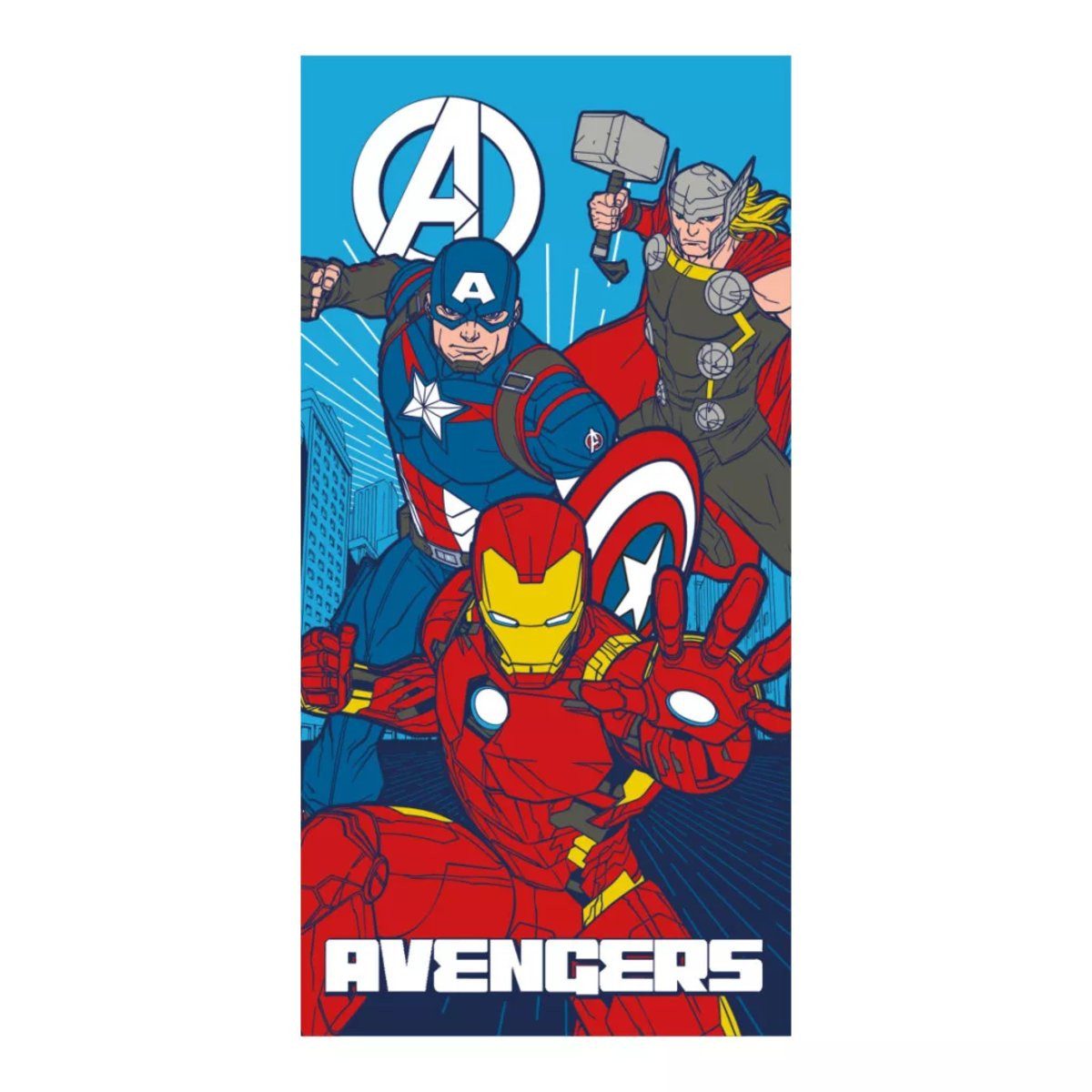 The AVENGERS Badetücher Avengers Eco Friendly schnell trocknendes Strandtuch - 70x140 cm, Polyester (1-St)