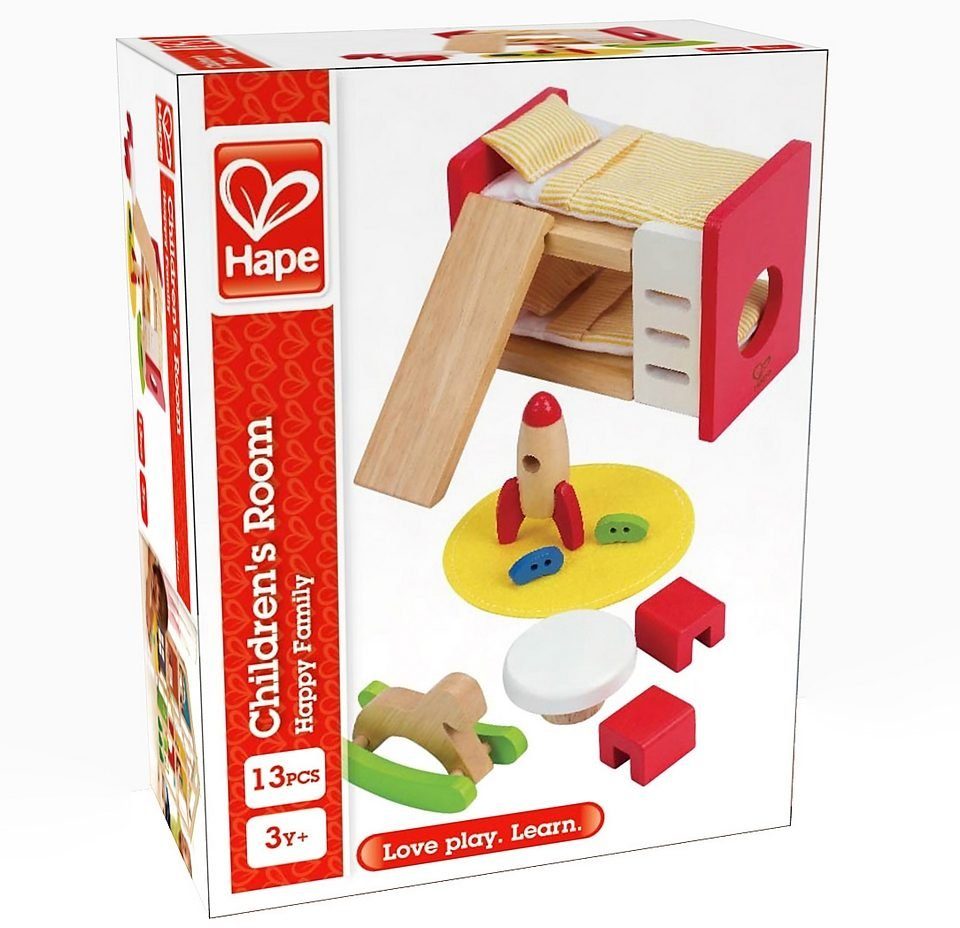 Hape Puppenhausmöbel Kinderzimmer (Set, 14tlg)