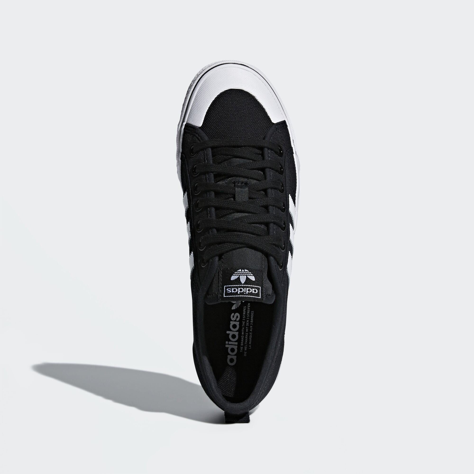 / NIZZA SCHUH Cloud Cloud adidas Black White Core Originals White Sneaker /
