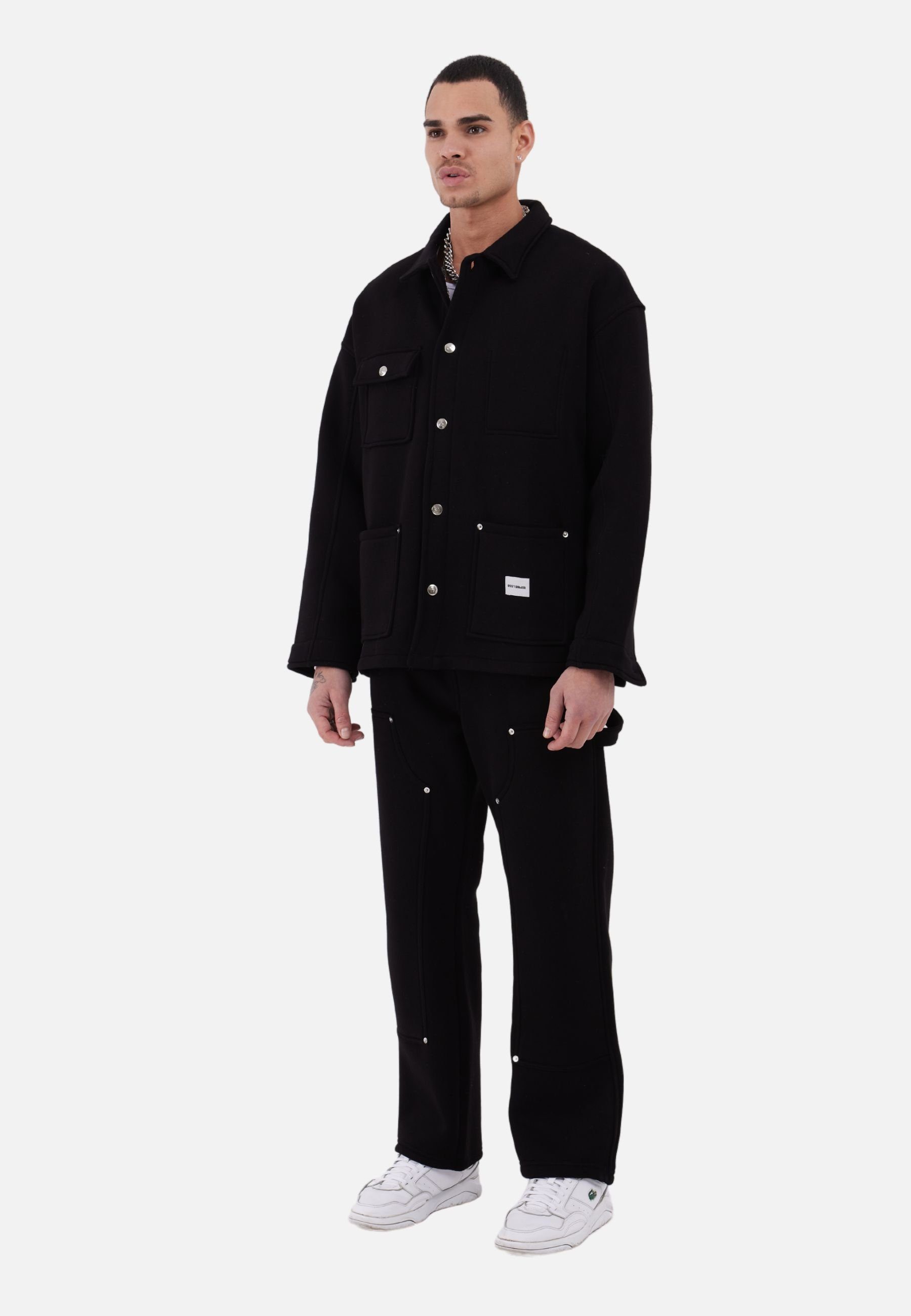 COFI Casuals Trainingsanzug Jacke Jogginghose Set Oversize Jogger Hemdjacke günstig online kaufen