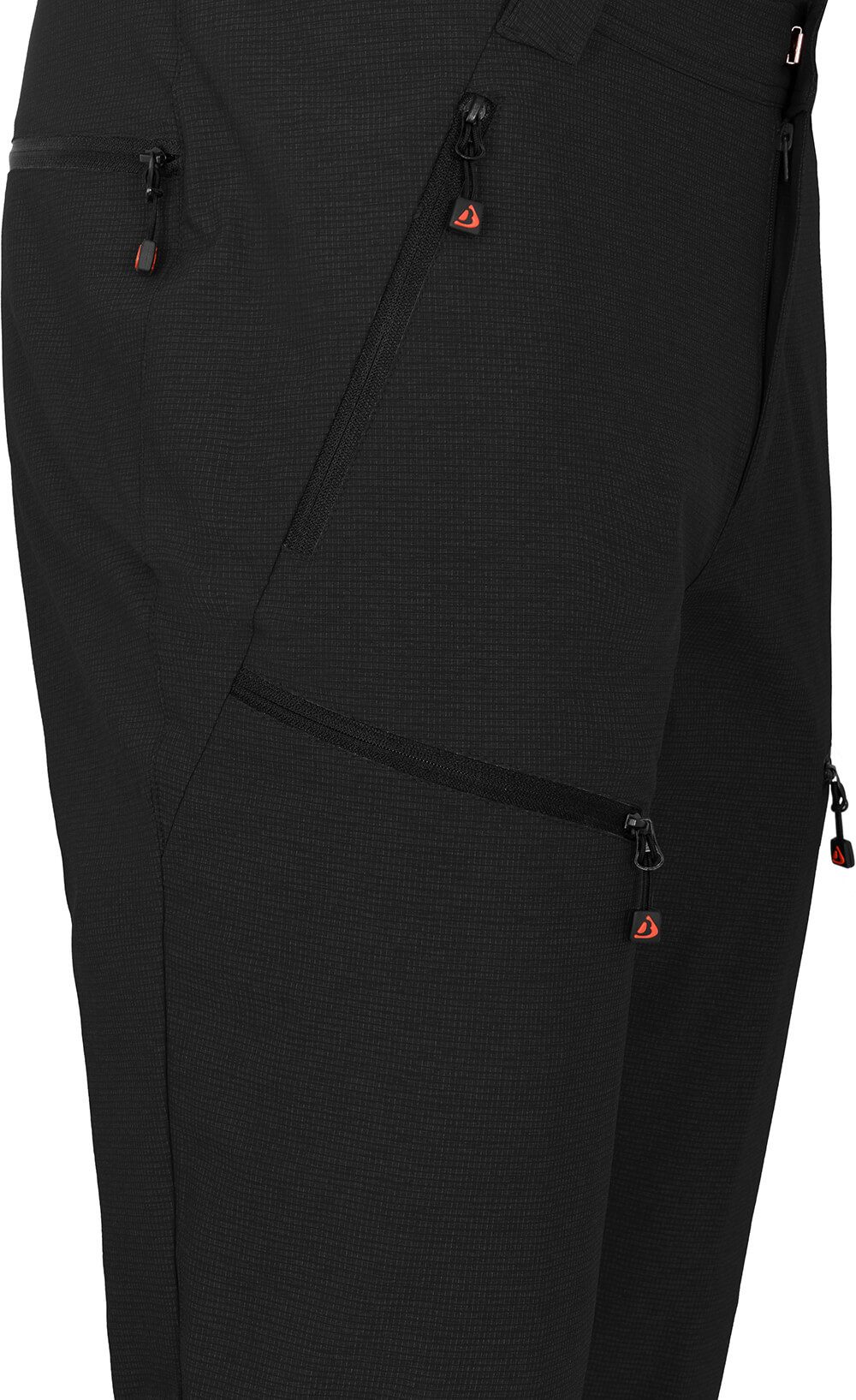 Bergson Outdoorhose LEBIKO Herren Wanderhose, robust, elastisch, Normalgrößen, schwarz
