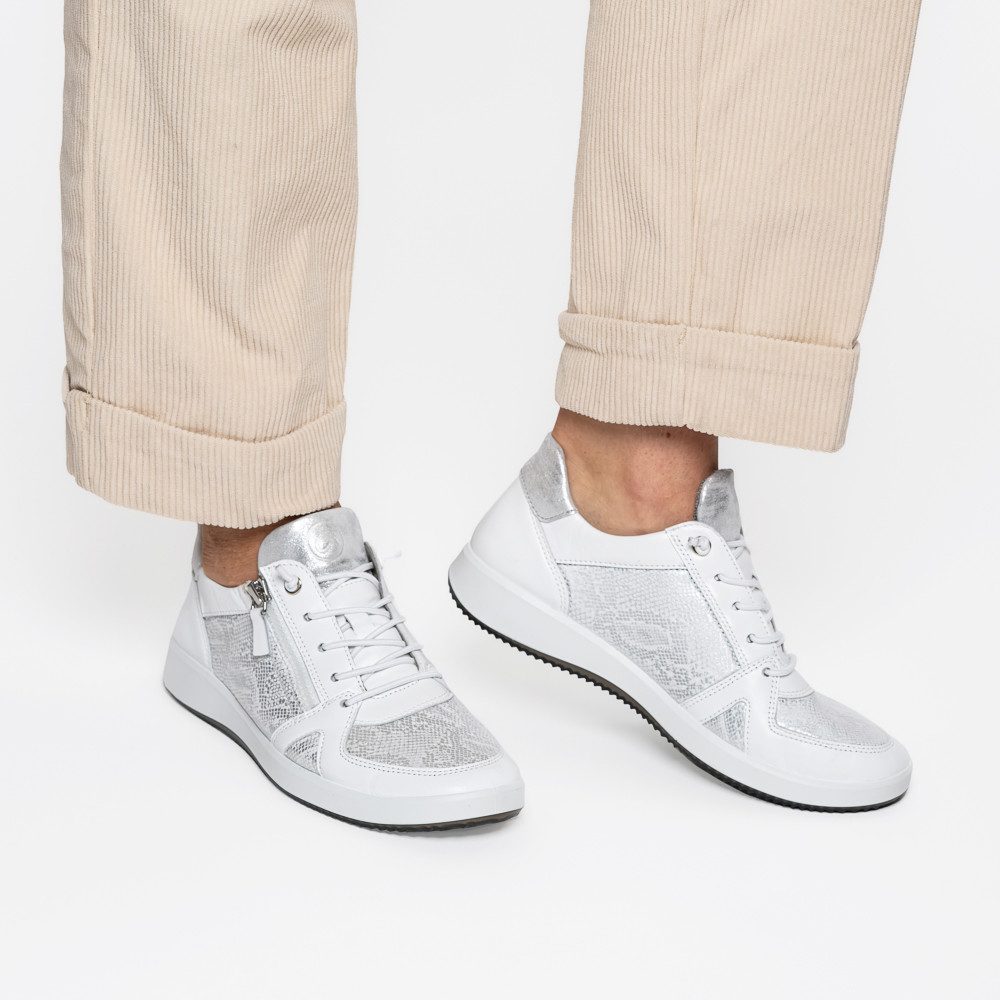 Ara ROMA Slip-On Sneaker, Freizeitschuh, Halbschuh, Schnürschuh in Komfortweite H (sehr weit)