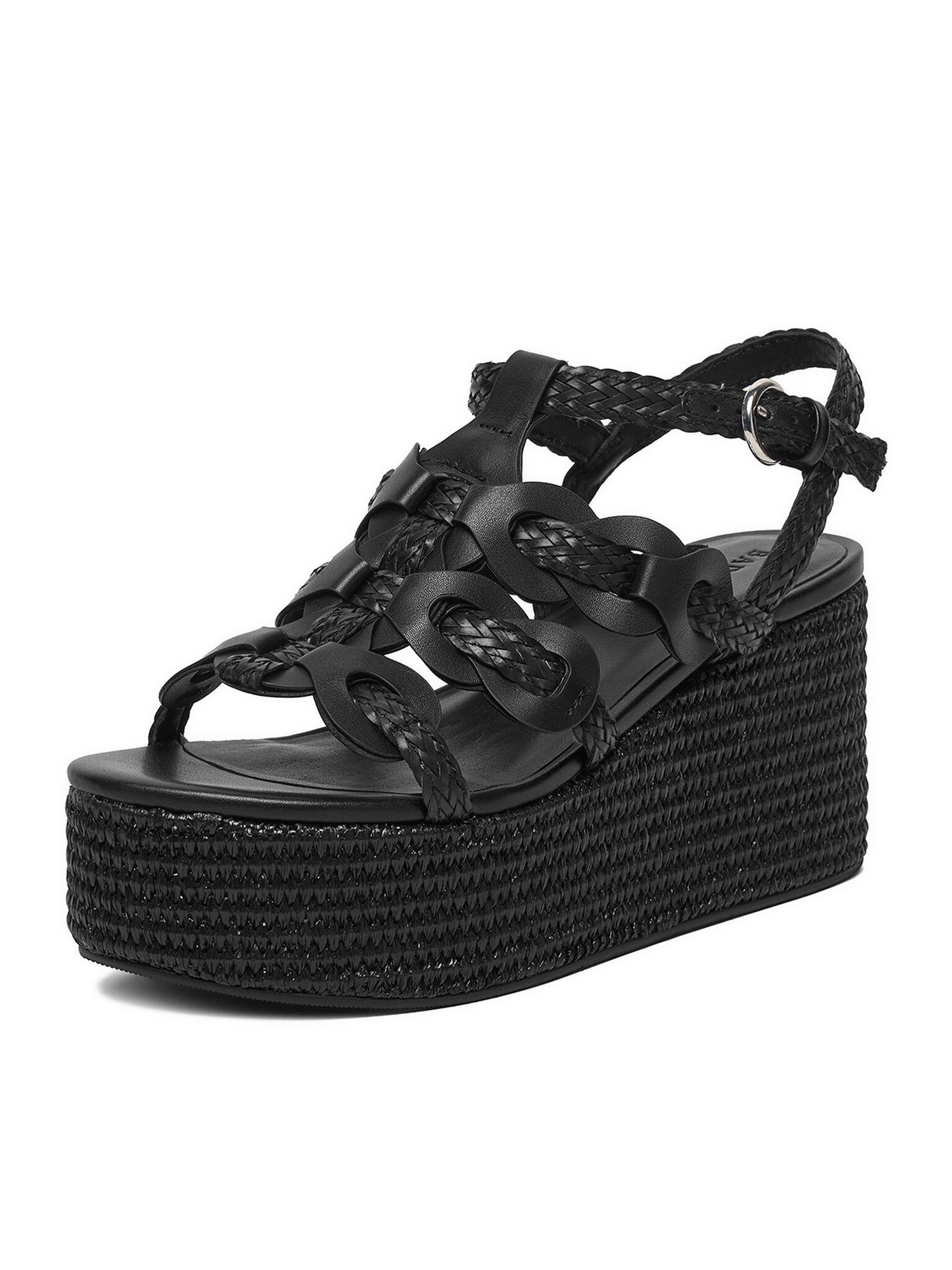 Badura Badura Damensandalen Schwarz Badura-EO-AMANI-LT0228-26-806 Schwarz Sandale