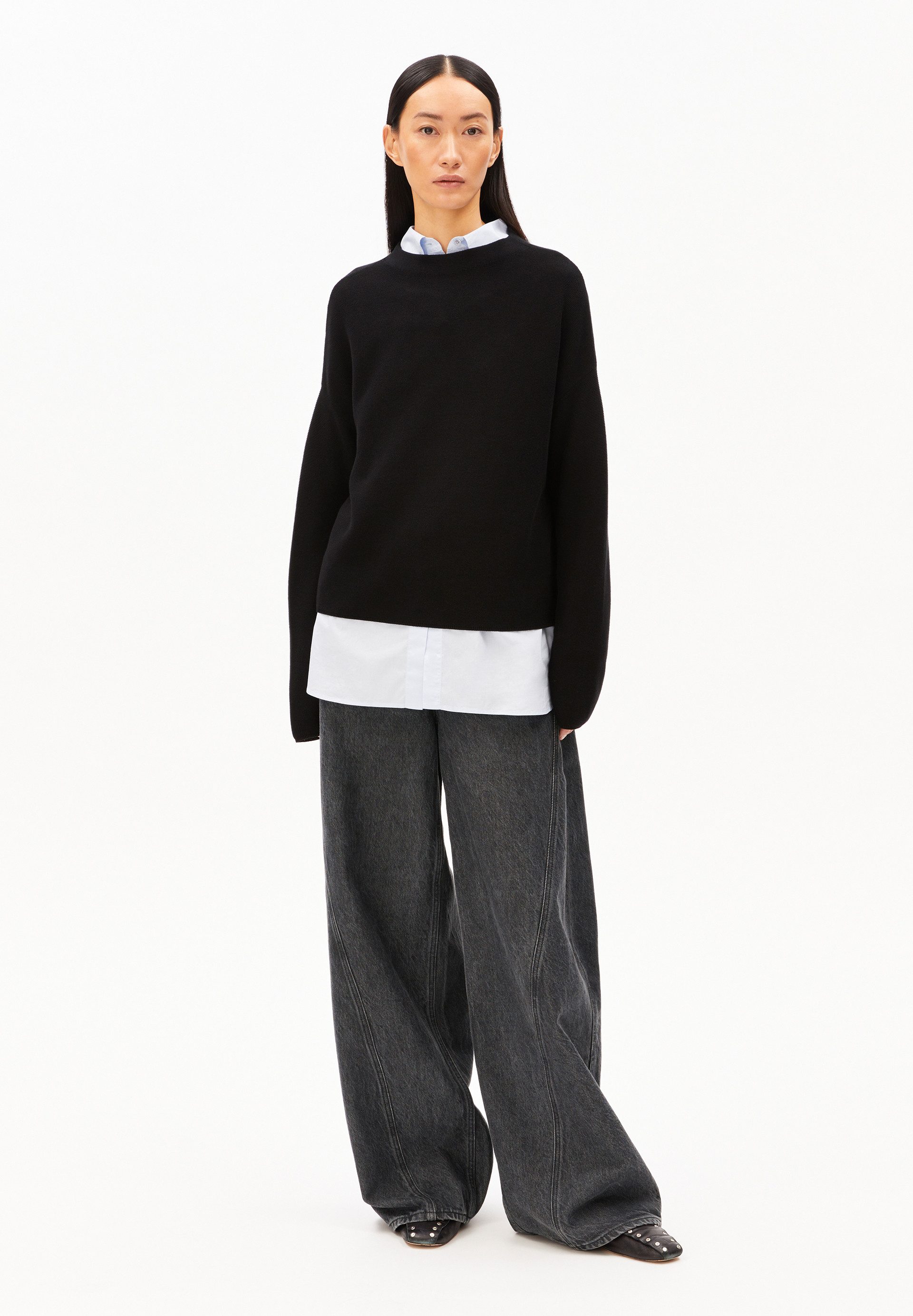 Armedangels Strickpullover MERINAA LINKS LINKS Pullover aus Bio-Baumwolle ( günstig online kaufen