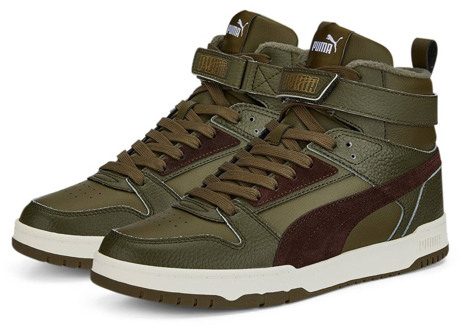 Deep Olive-Dark Chocolate-Puma Team Gold