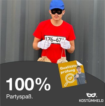 Kostümheld® Verkleidungsmaske 3x Bandit Augenmaske - Zorro, Einbrecher Maske Fasching & Karneval