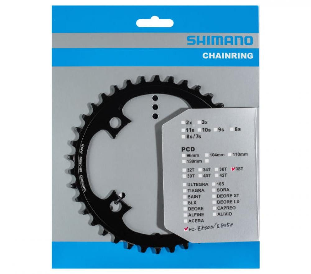 Kettenschaltung SHIMANO Kettenblatt SM-CRE80 / SM-CRE80-B 38Z - Effiziente Kraftübertr