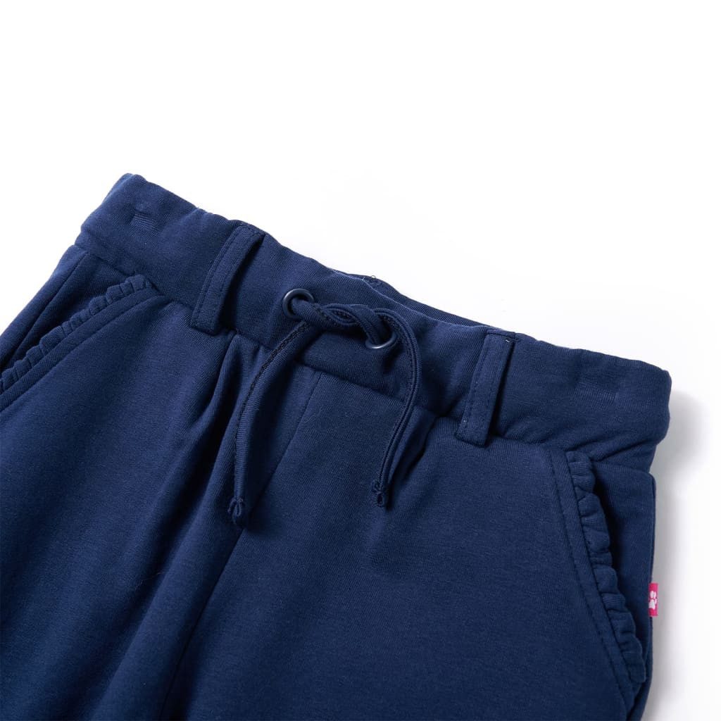 vidaXL Schlupfhose Kinderhose mit Kordelzug Marineblau 116