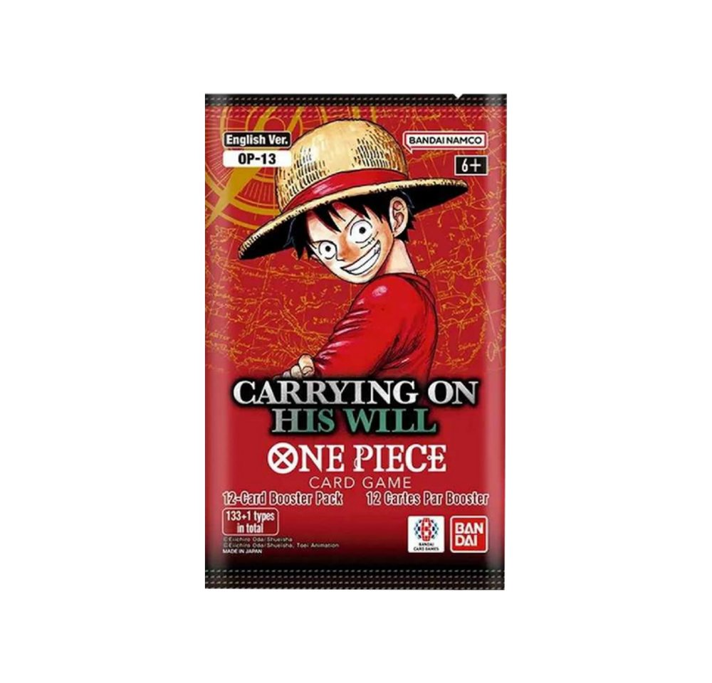Bandai Sammelkarte One Piece Carrying On His Will Booster OP13 Englisch