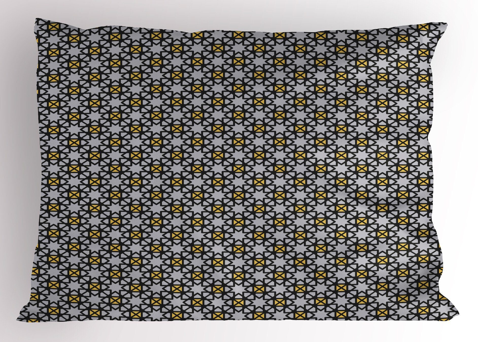 Abstrakt Gedruckter Stück), Abakuhaus Silhouetten Entwurf Kissenbezüge Standard (1 King Kissenbezug, Size Dekorativer