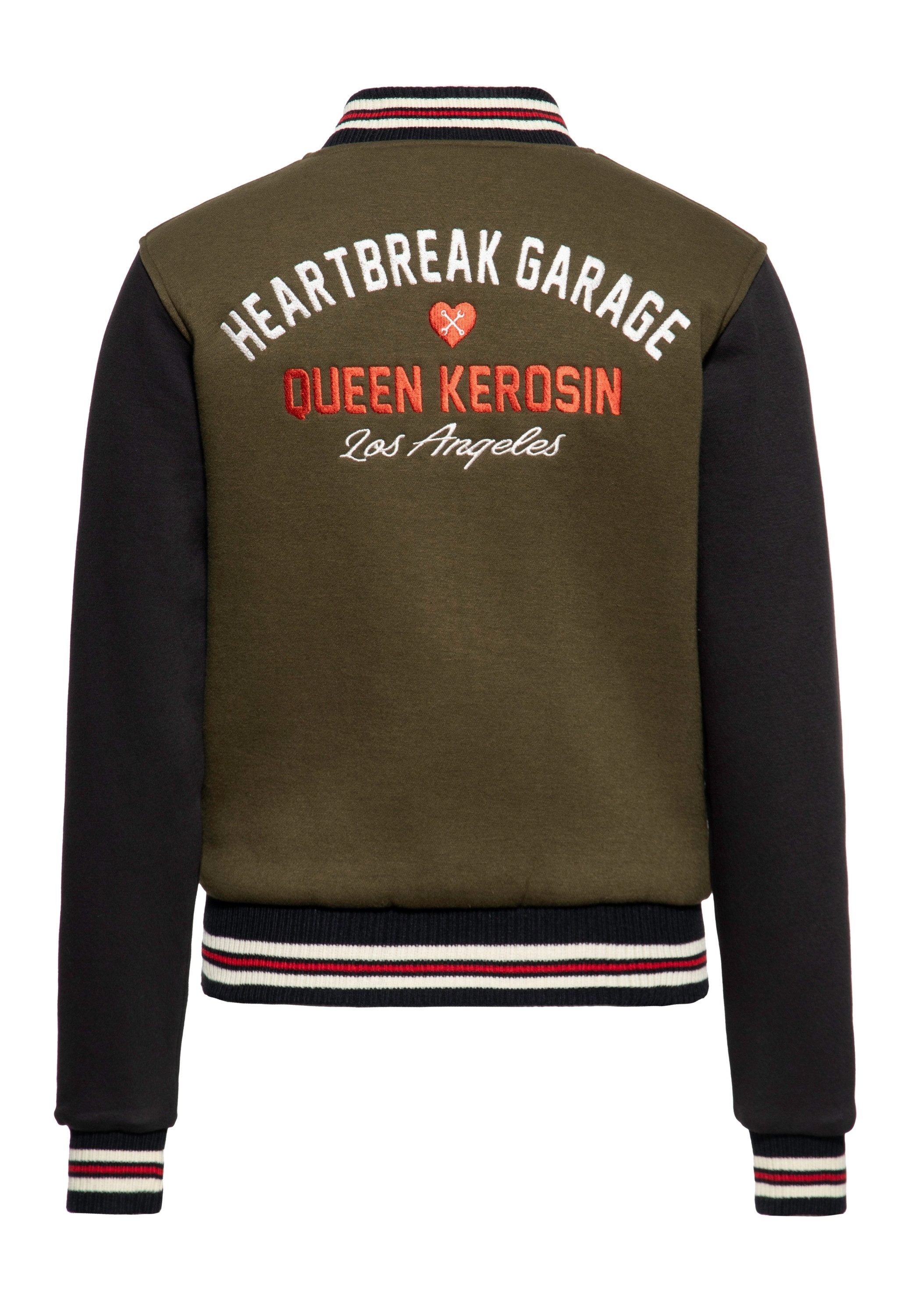 QueenKerosin Collegejacke Heartbreak Garage (1-St) mit Innenfutter günstig online kaufen