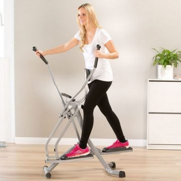 aktivshop Crosstrainer Nordic Walker, Stepper, klappbar für Zuhause