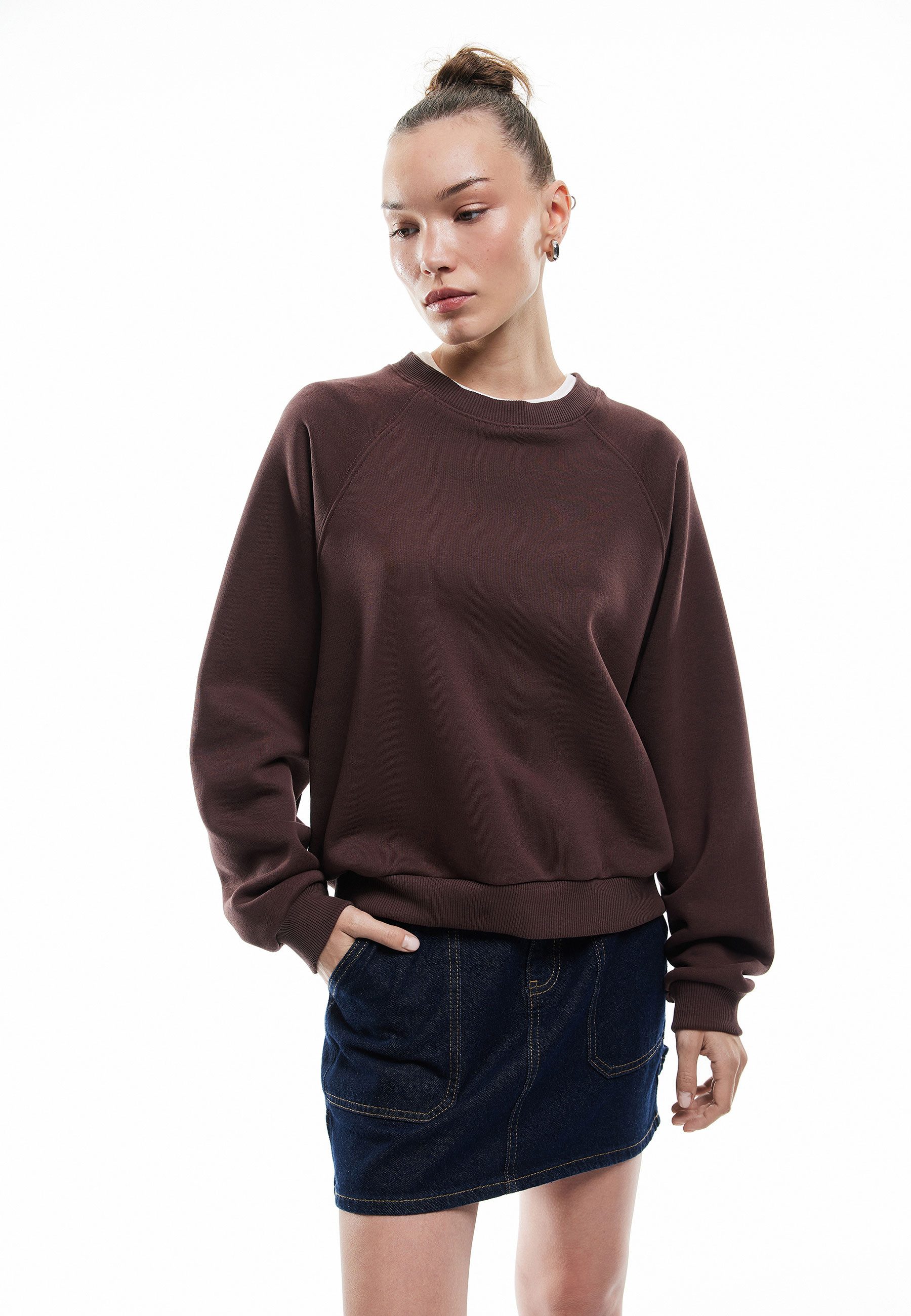 Koton Sweatshirt Rundhalsausschnitt Ohne Detail Sweatshirt