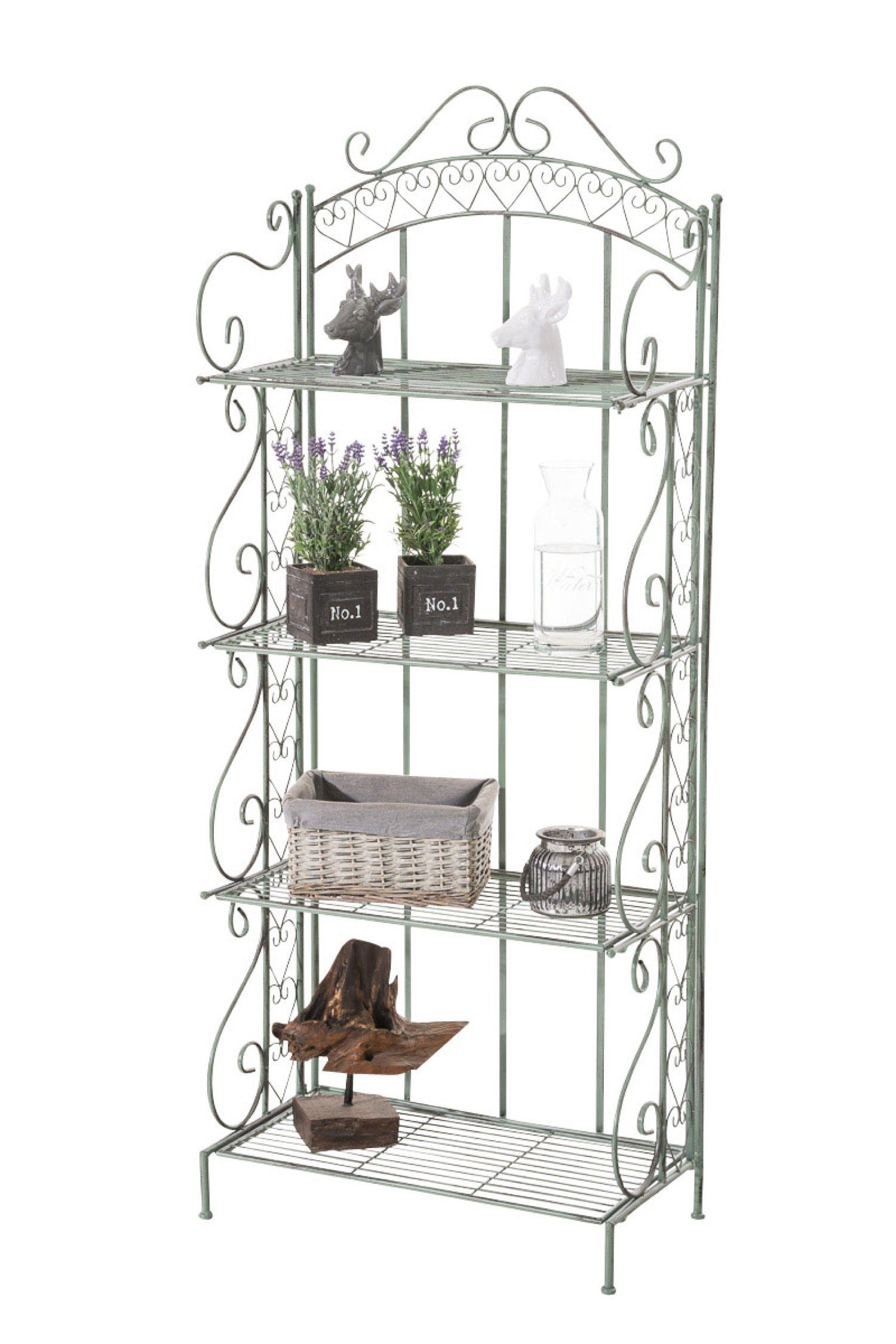 TPFGarden Standregal Anton - Blumenständer - 4-stöckiges Pflanzenregal, Blumenregal - Pflanzengestell, Pflanzenständer mit den Maßen (HxB xT): 153 x 61 x 33 cm