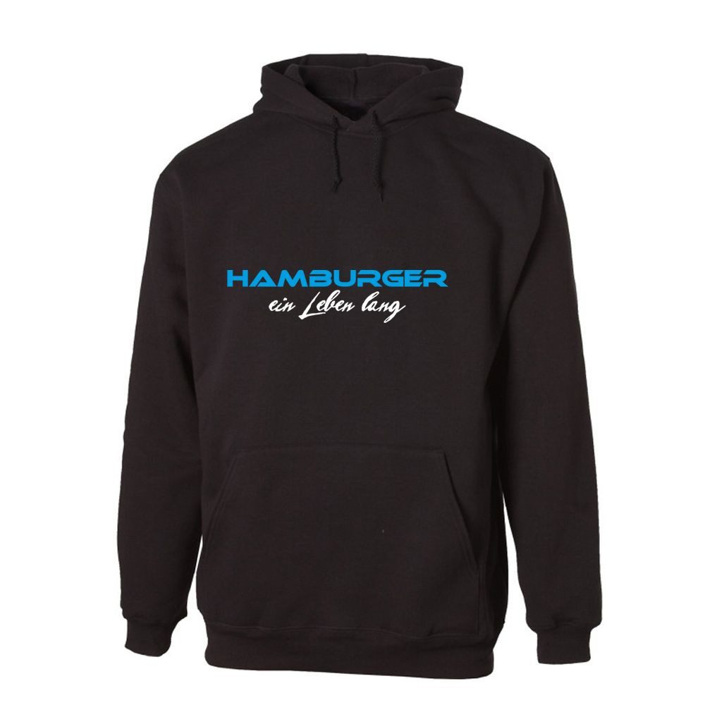 G-graphics Hoodie Hamburger ein Leben lang Unisex Pullover mit einem Motiv für den echten Fan