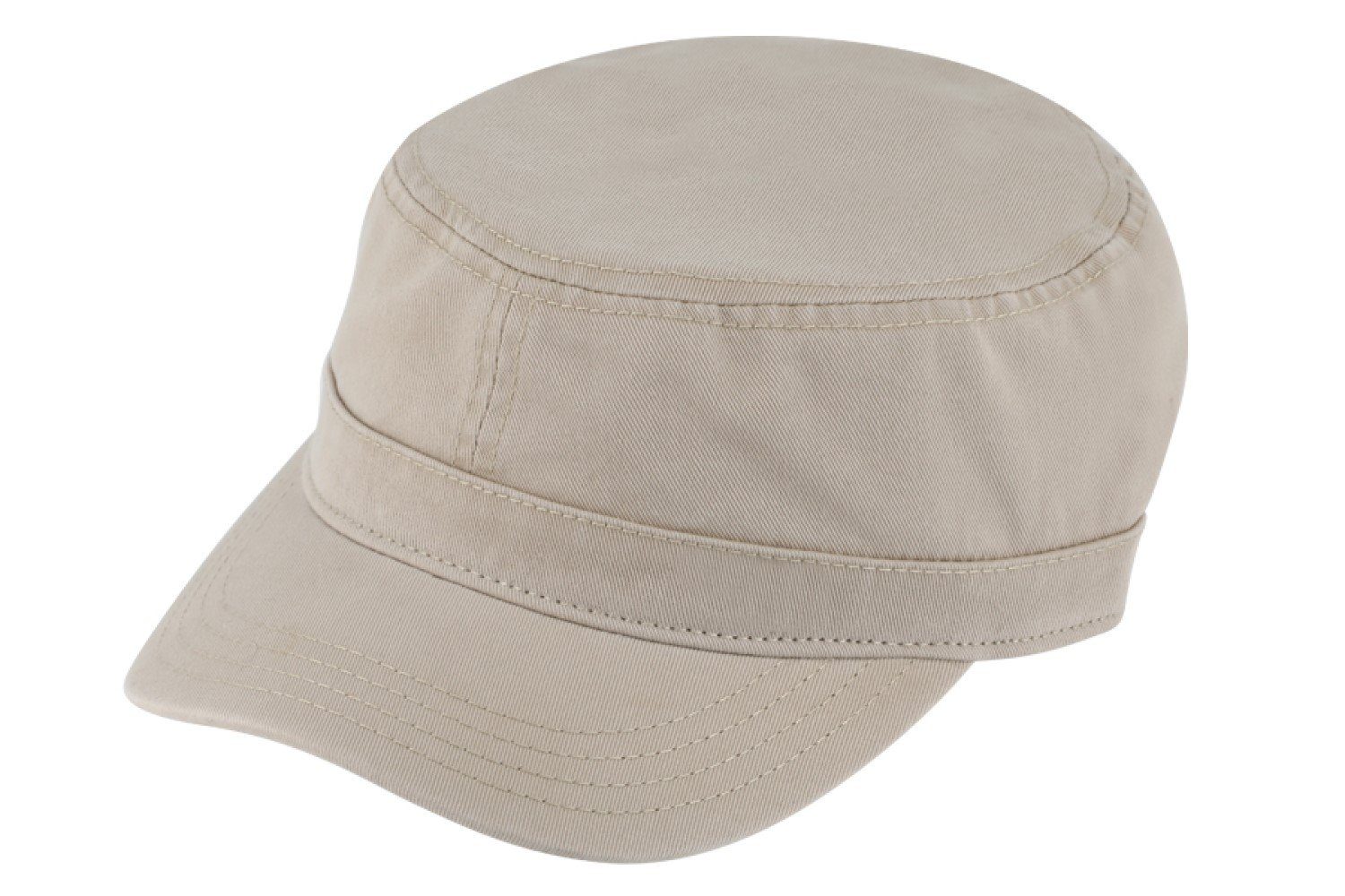 Breiter Army Cap Army-Cap mit 50 UV-Schutz aus Baumwolle 851-Beige