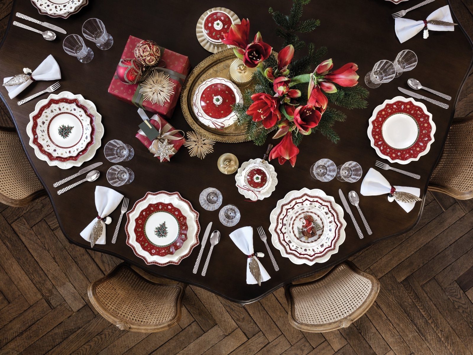 Villeroy & Boch Teller-Set Toy's Delight Suppenteller rot 26 cm Set6, Premium Porcelain