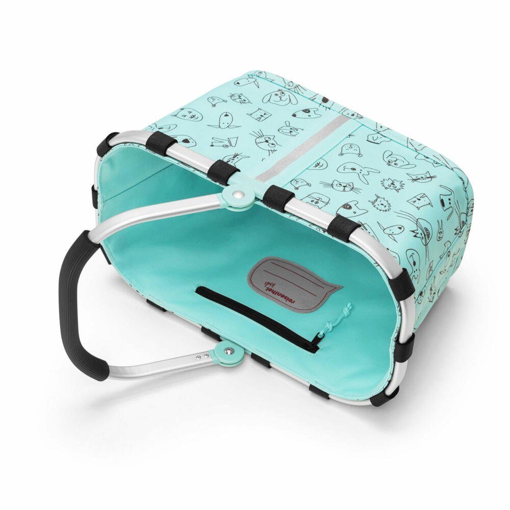 REISENTHEL® Einkaufskorb carrybag XS kids cats and dogs mint 5 L