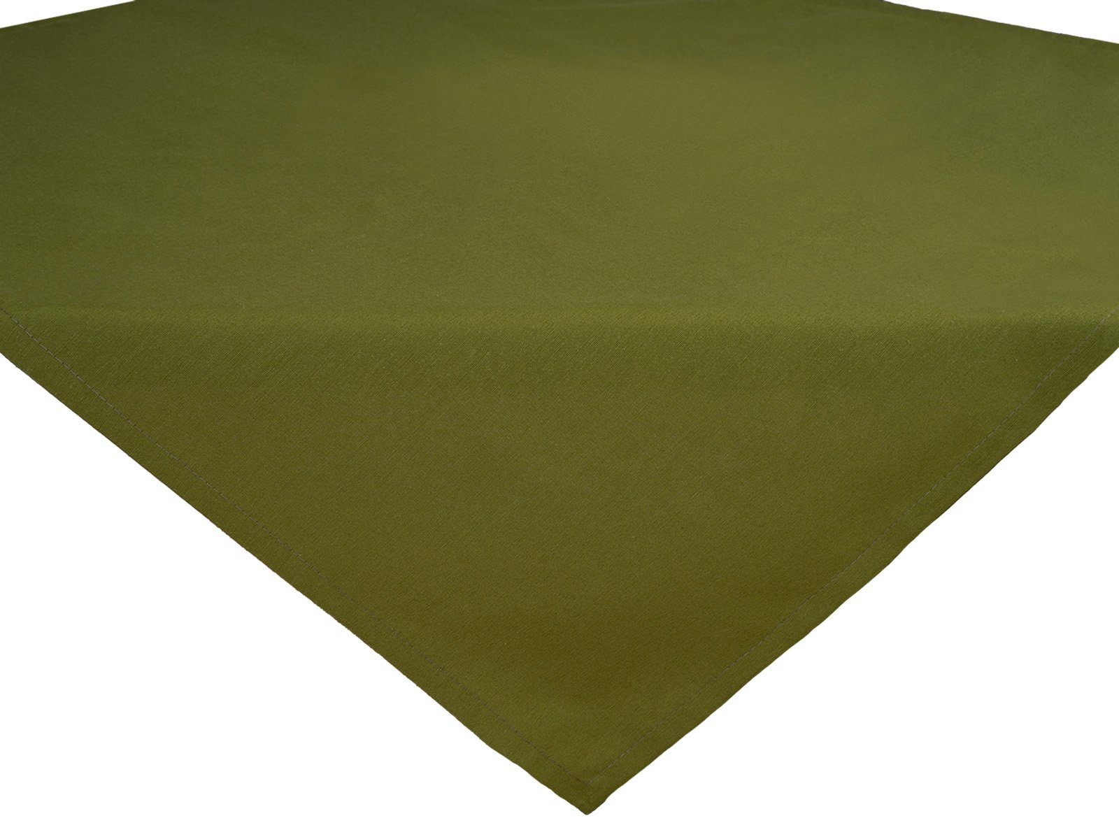 beties Mitteldecke Wunschton (1-tlg, 1 Stück Mitteldecke), Mitteldecke ca. 80x80 cm, unifarben, einfarbig moosbild-grün