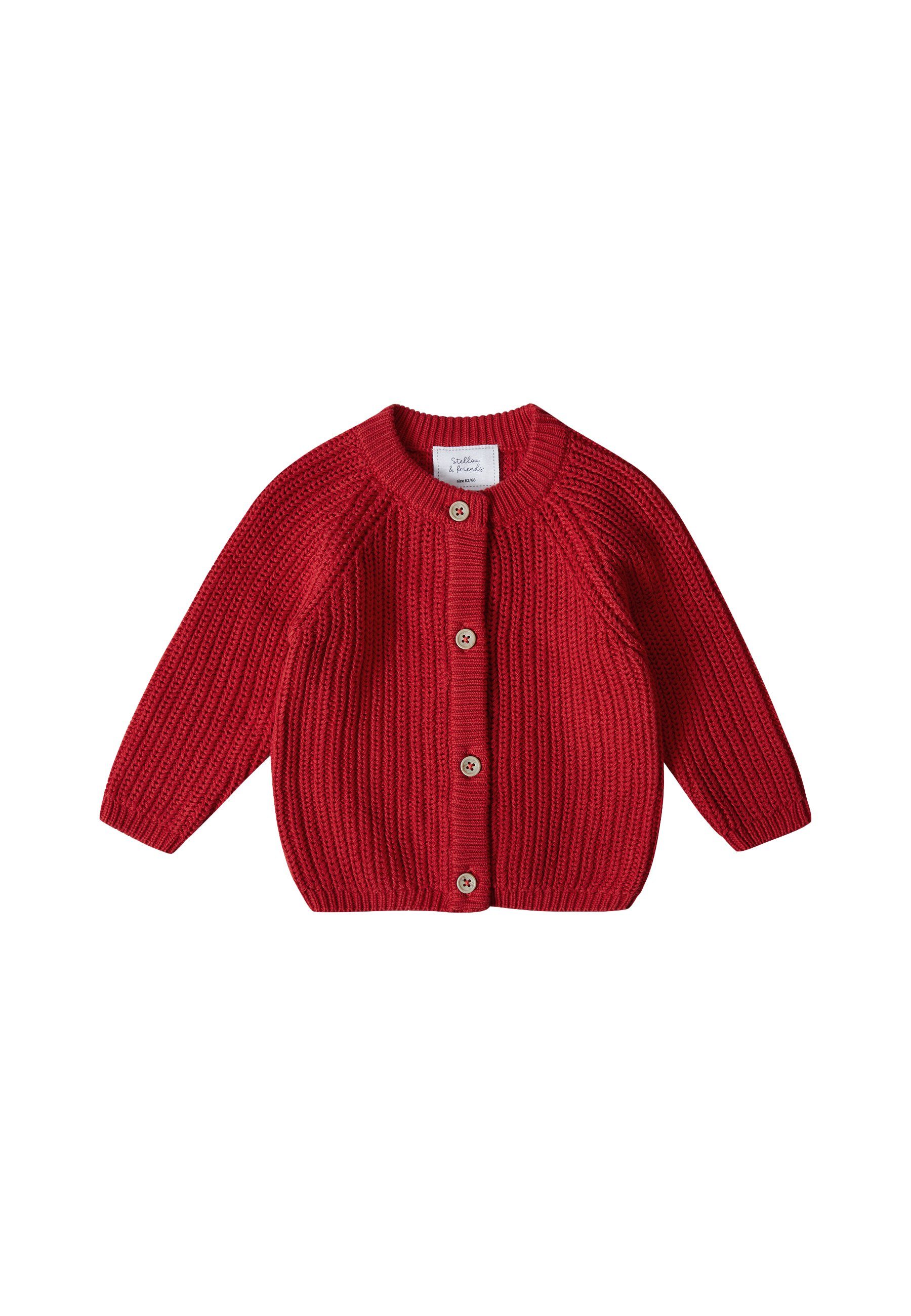 Stellou & friends Strickjacke Gerippter Cardigan Gerippter Cardigan