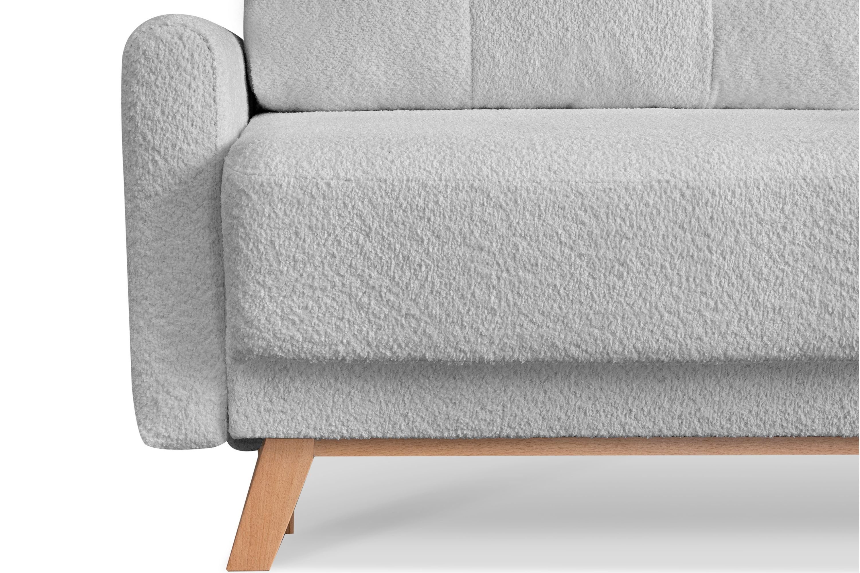 hellgrau ausziehbare Schlafsofa | hellgrau | Konsimo 193×146 Liegfläche VISNA hellgrau Personen, Sofa 3