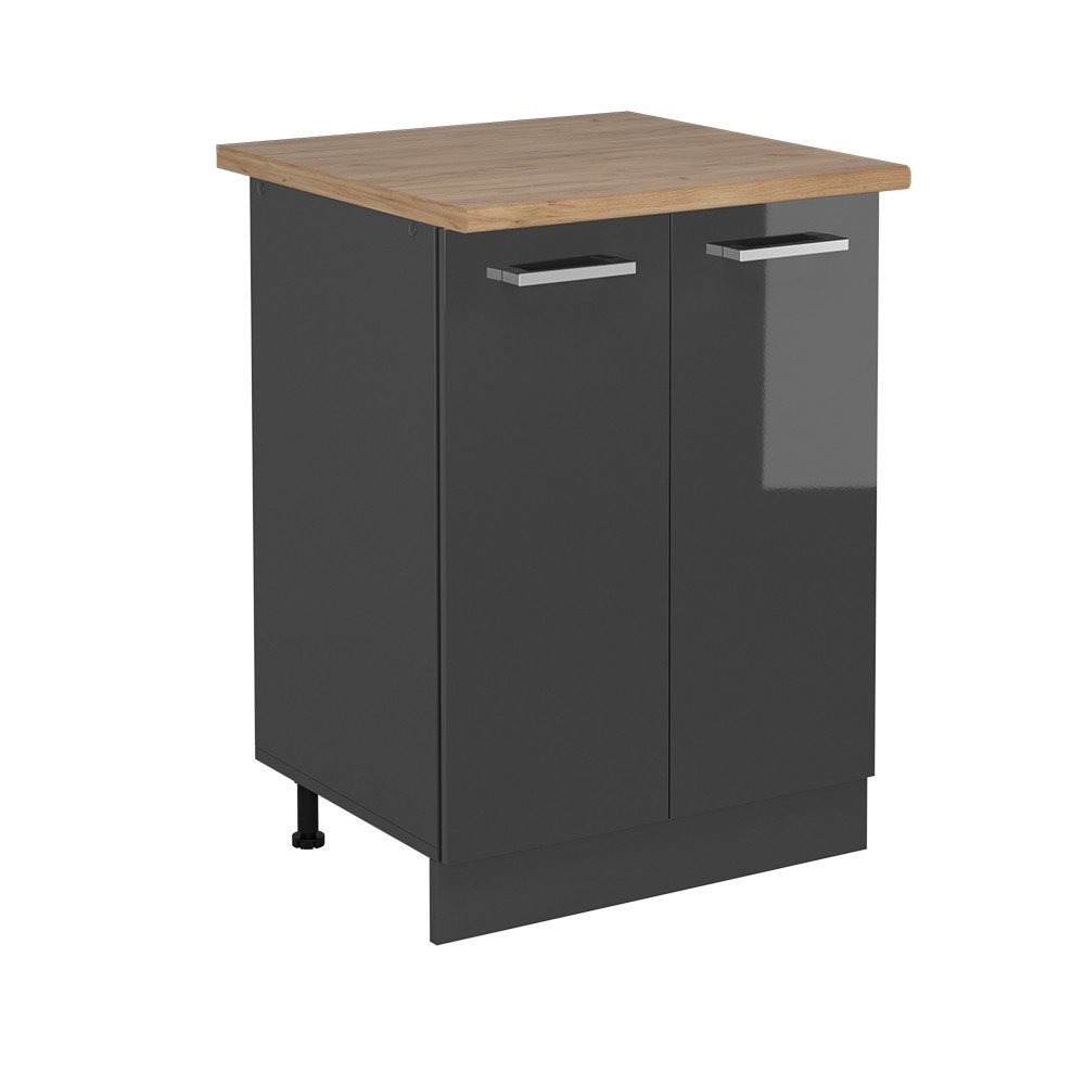Vicco Unterschrank R-Line, Anthrazit Hochglanz/Anthrazit, 60 günstig online kaufen