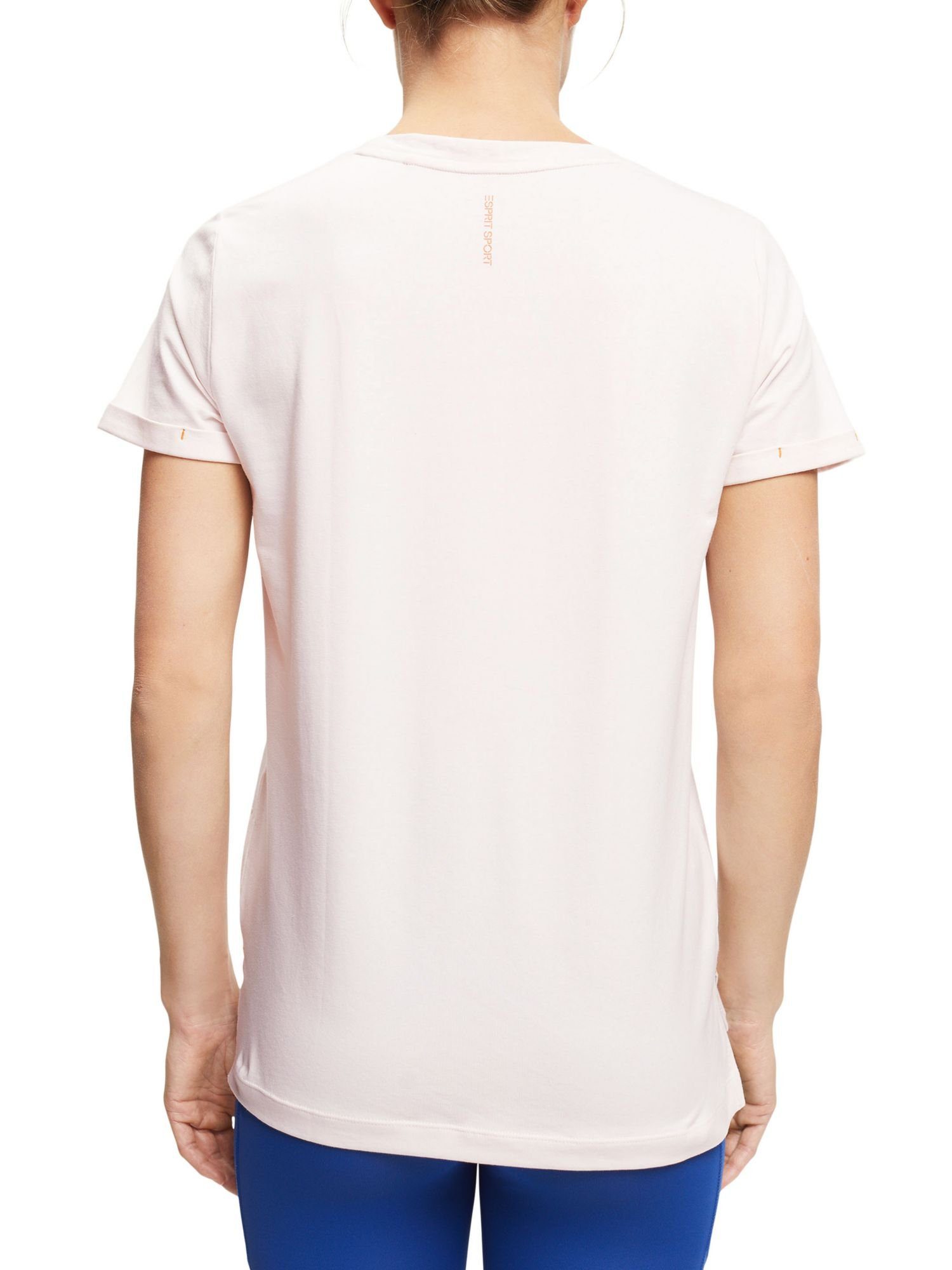 PASTEL esprit aus (1-tlg) sports Baumwolle T-Shirt PINK Sportives T-Shirt