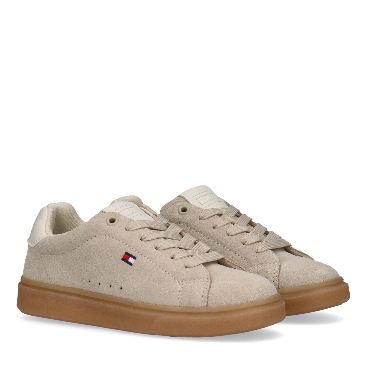 Tommy Hilfiger Sneaker Retro Sneaker, Schnürschuh, Halbschuh mit steitlicher Logostickerei