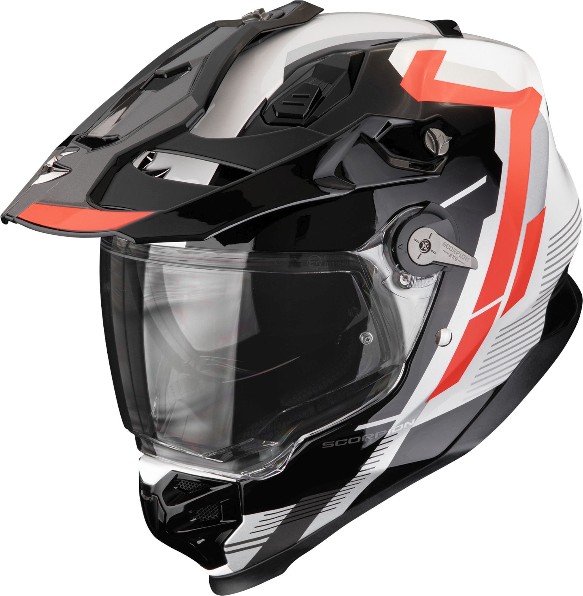 Scorpion Exo Motocrosshelm ADF-9000 Air Patrol Enduro Helm, vorbereitet für Kommunikationssystem,Notfallsystem-Polsterung (EQ