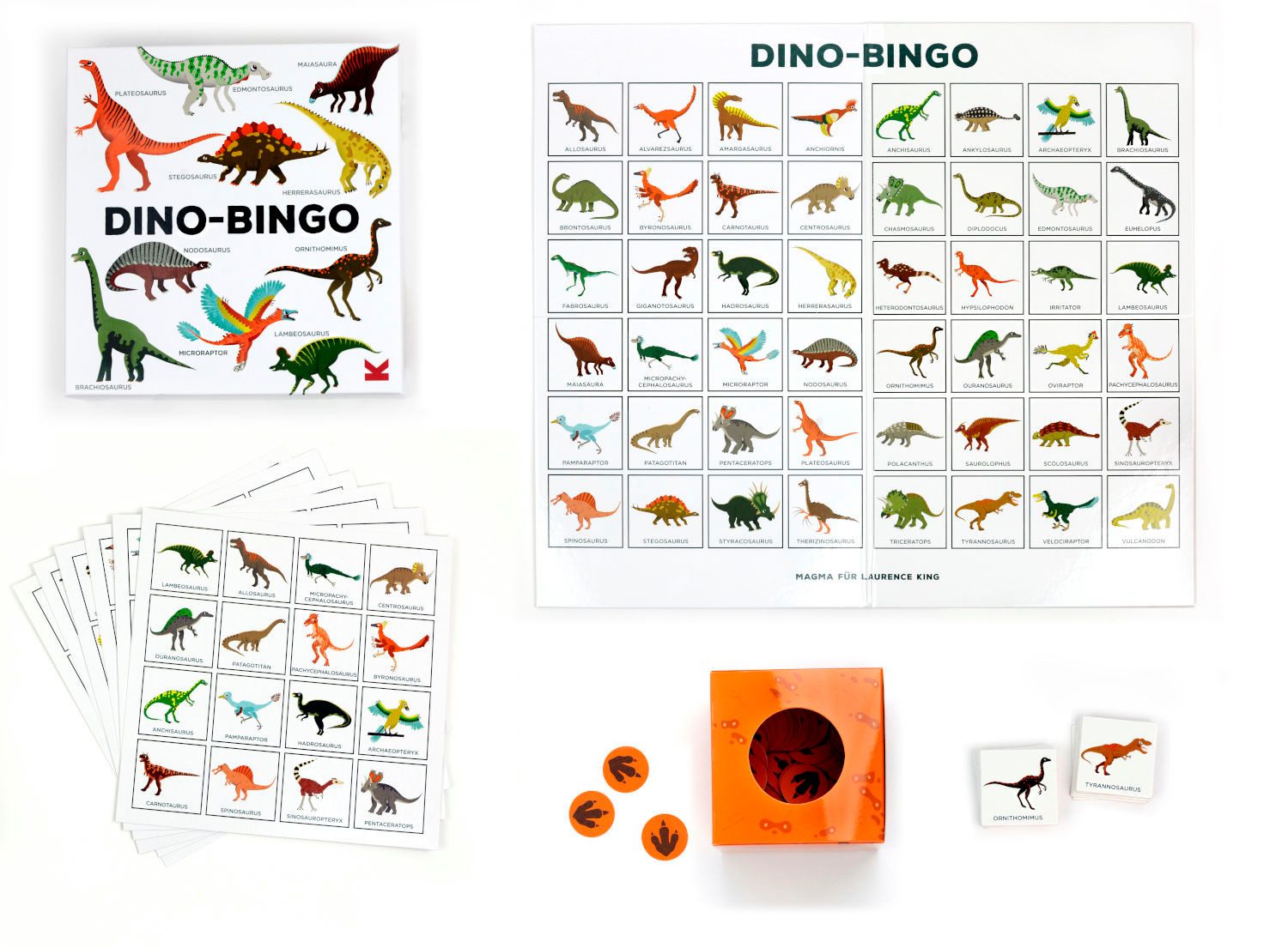 Laurence King Spiel Dino-Bingo, Dino-Bingo